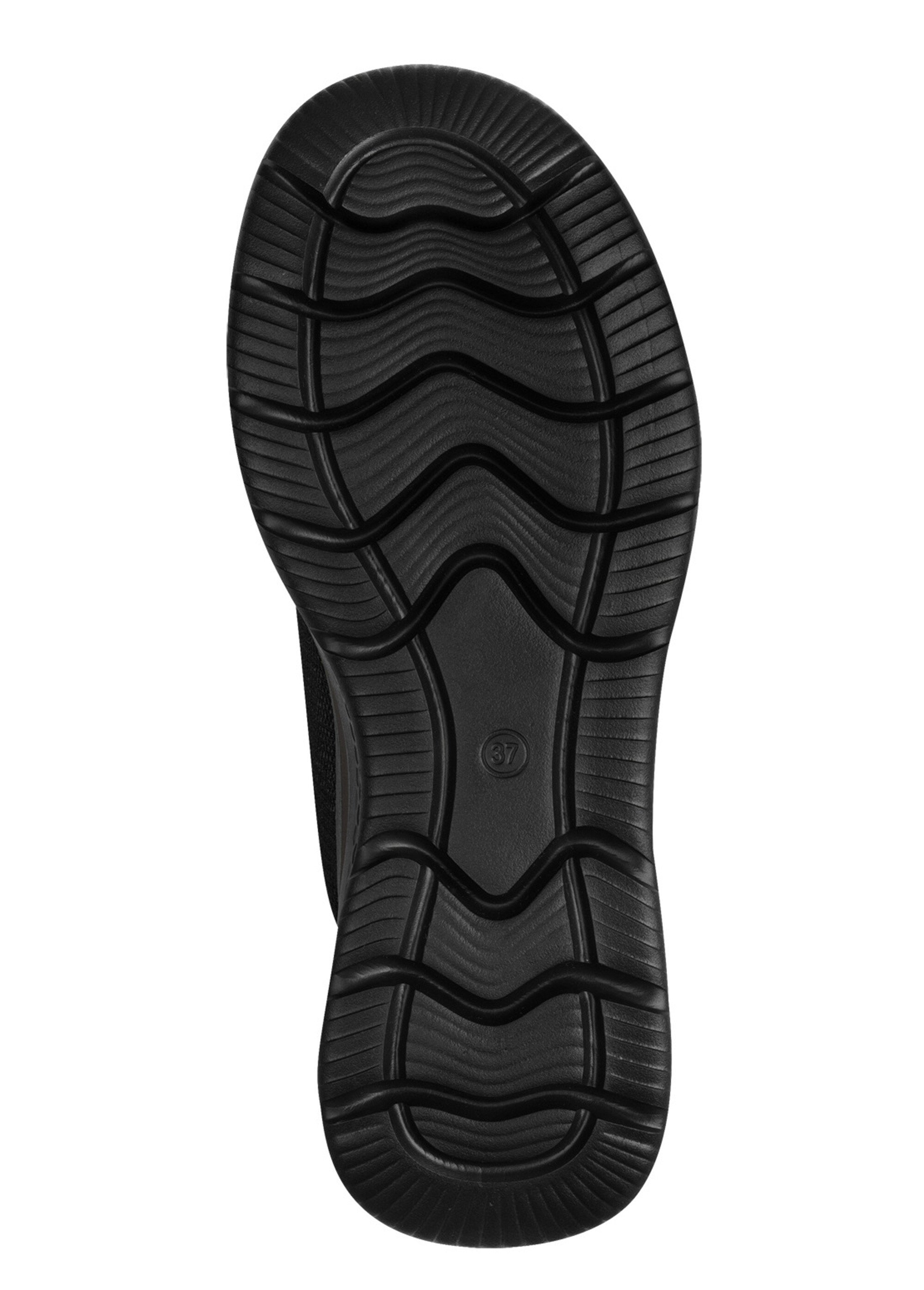 Baskets sportswear en mesh compensées Femme Noir TAM88372645 UN1