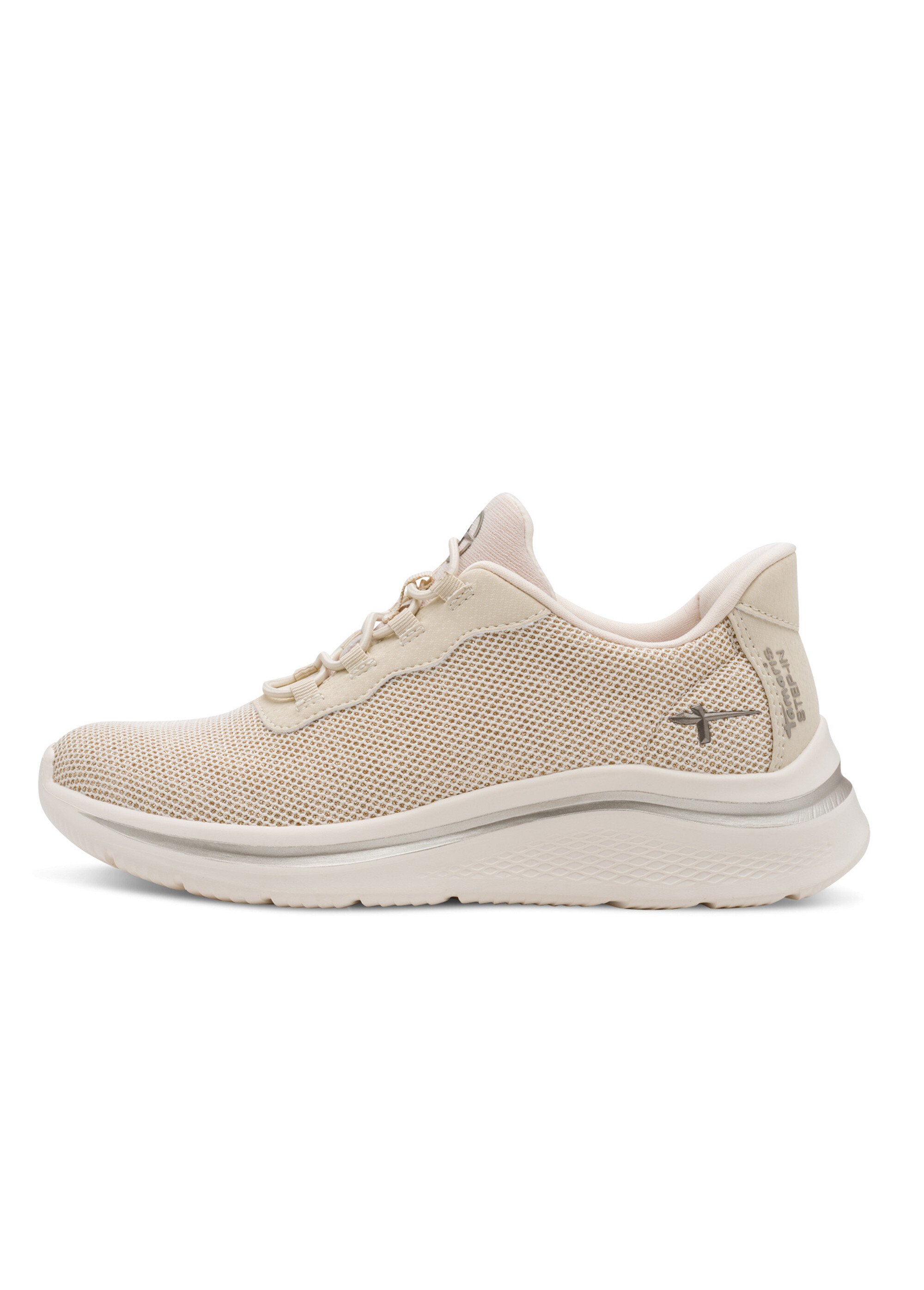 Baskets sportswear en mesh compensées Femme Beige TAM88372645 GA1