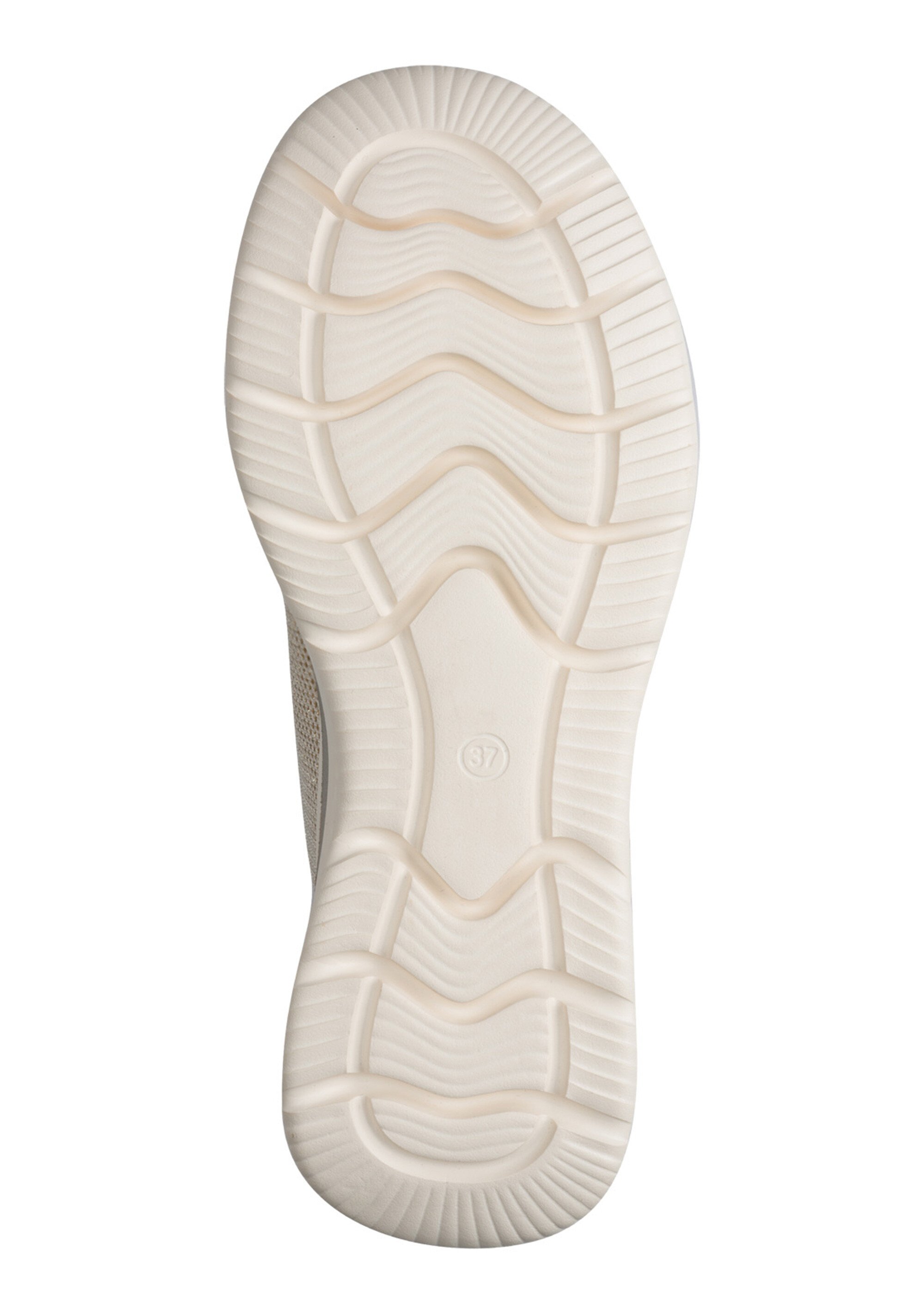 Baskets sportswear en mesh compensées Femme Beige TAM88372645 UN1