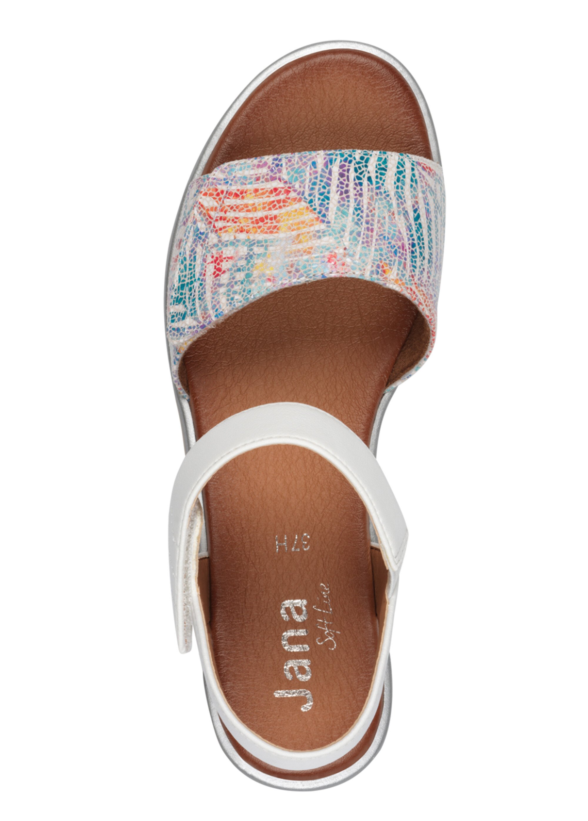 Sandales confortables semelle compensée Blanc Afibel