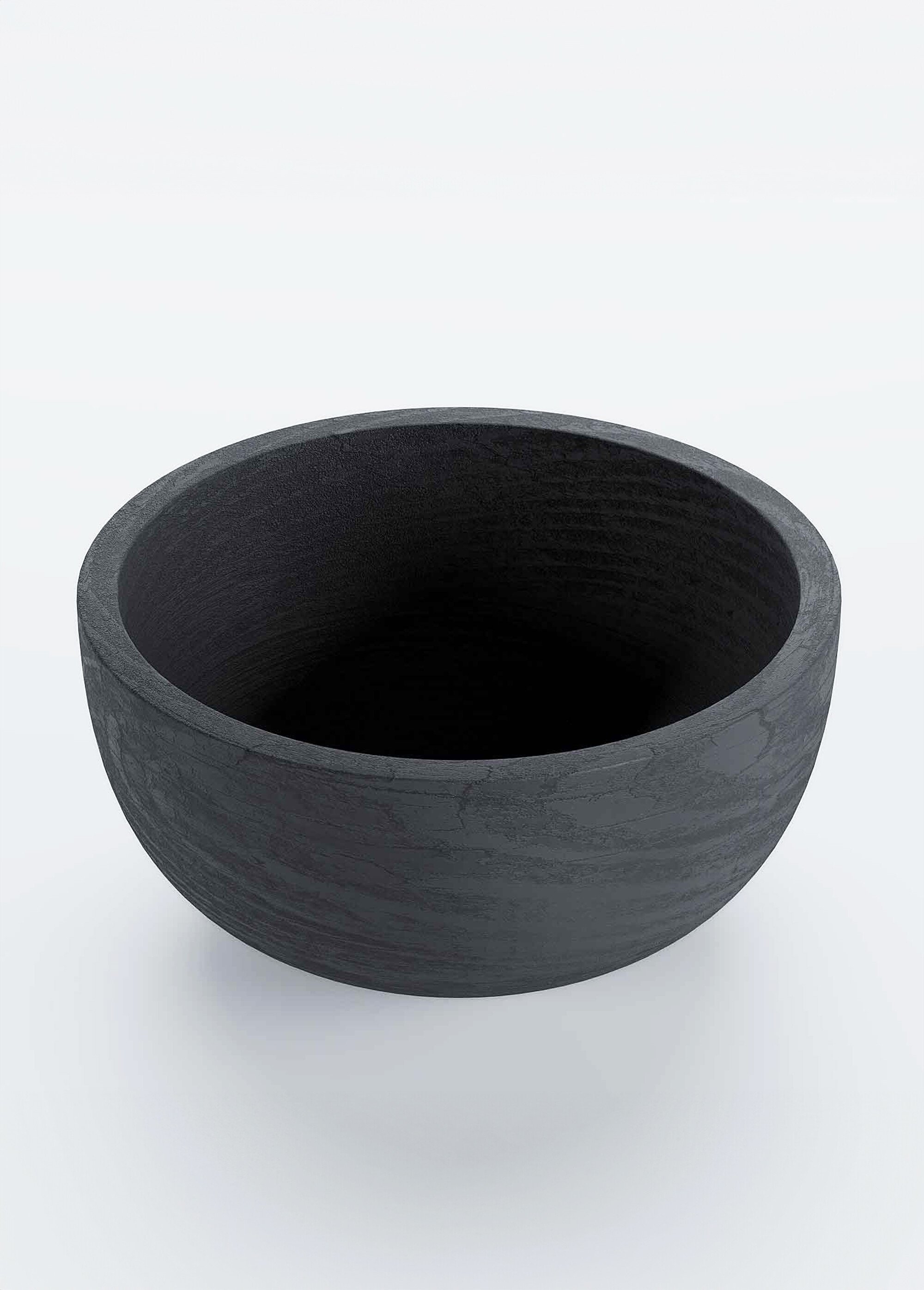 Coupelle décorative en bois de paulownia Noir POT-ALBI FA1