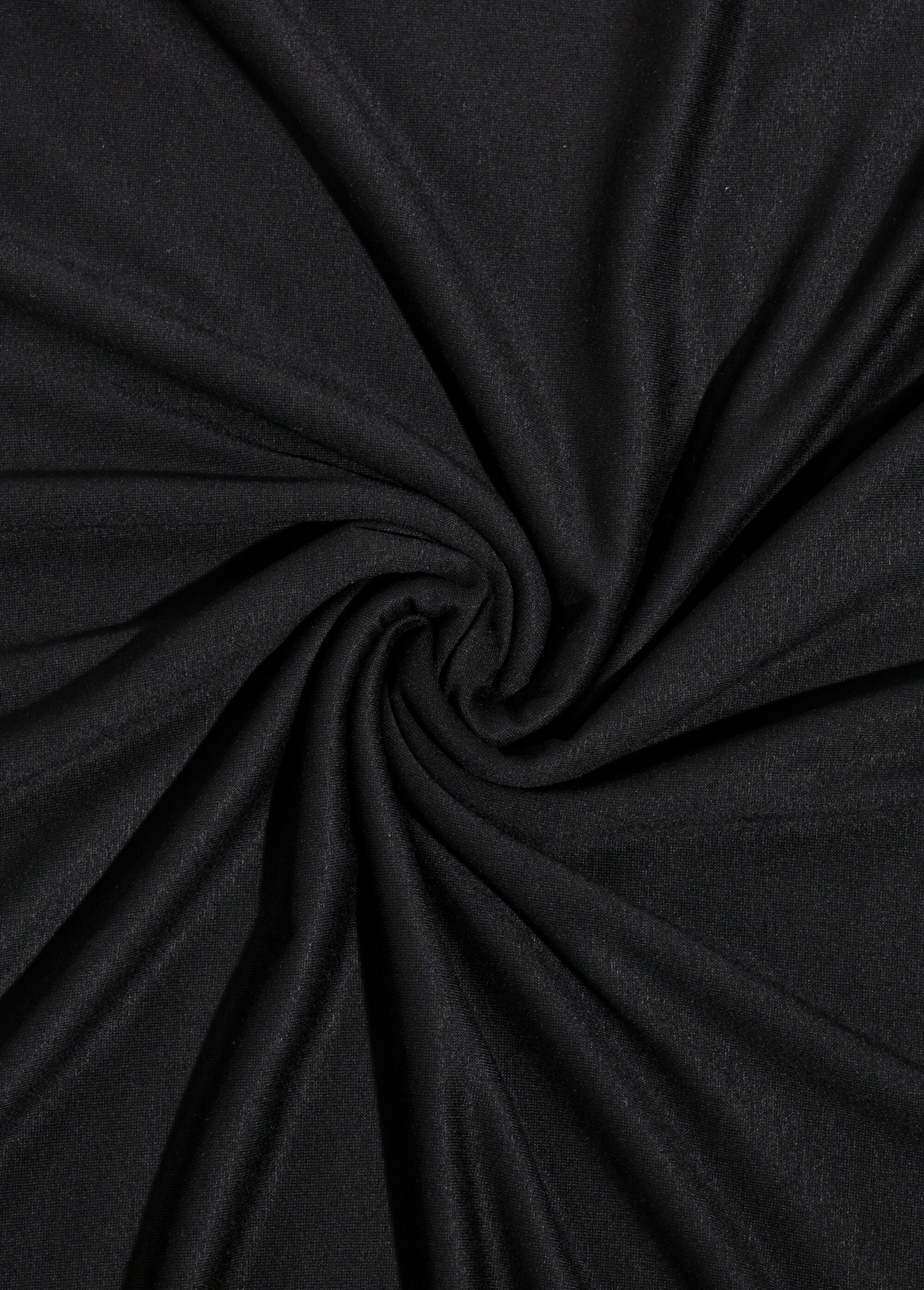 Coupon habillement, maille fine jauge stretch NOIR COT69437 FA1