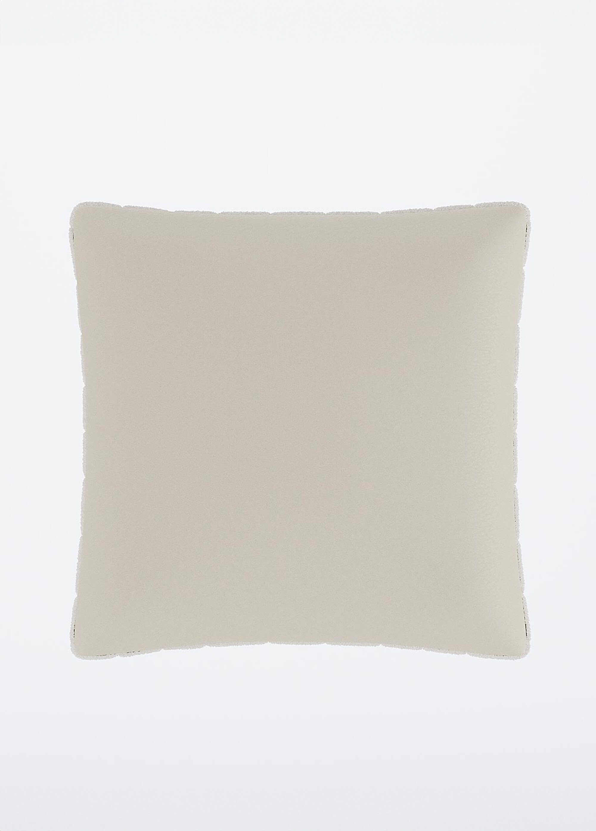 Coussin douceur, effet fourrure Blanc POT-ISTANBUL DO1