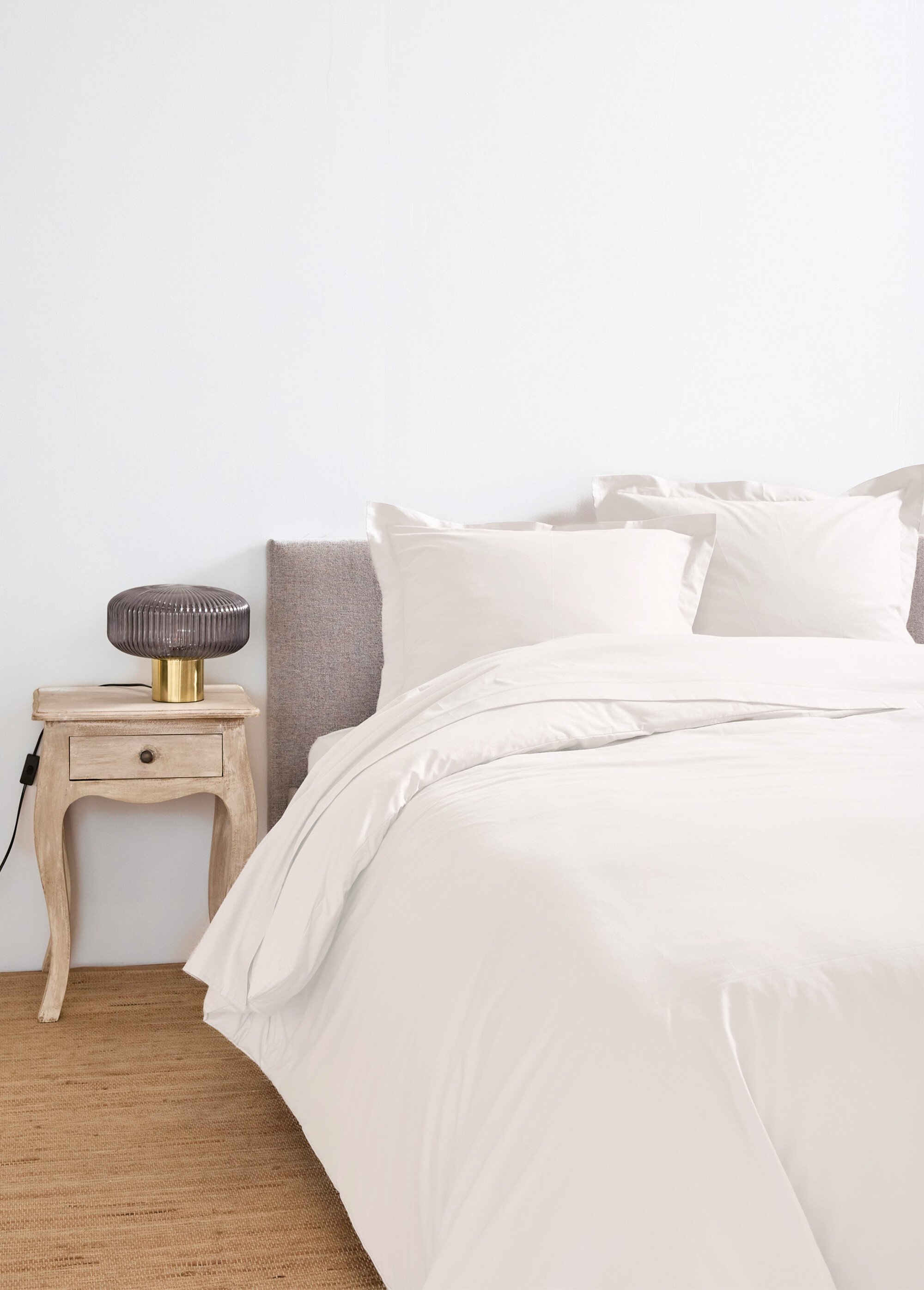 Drap plat coton uni
