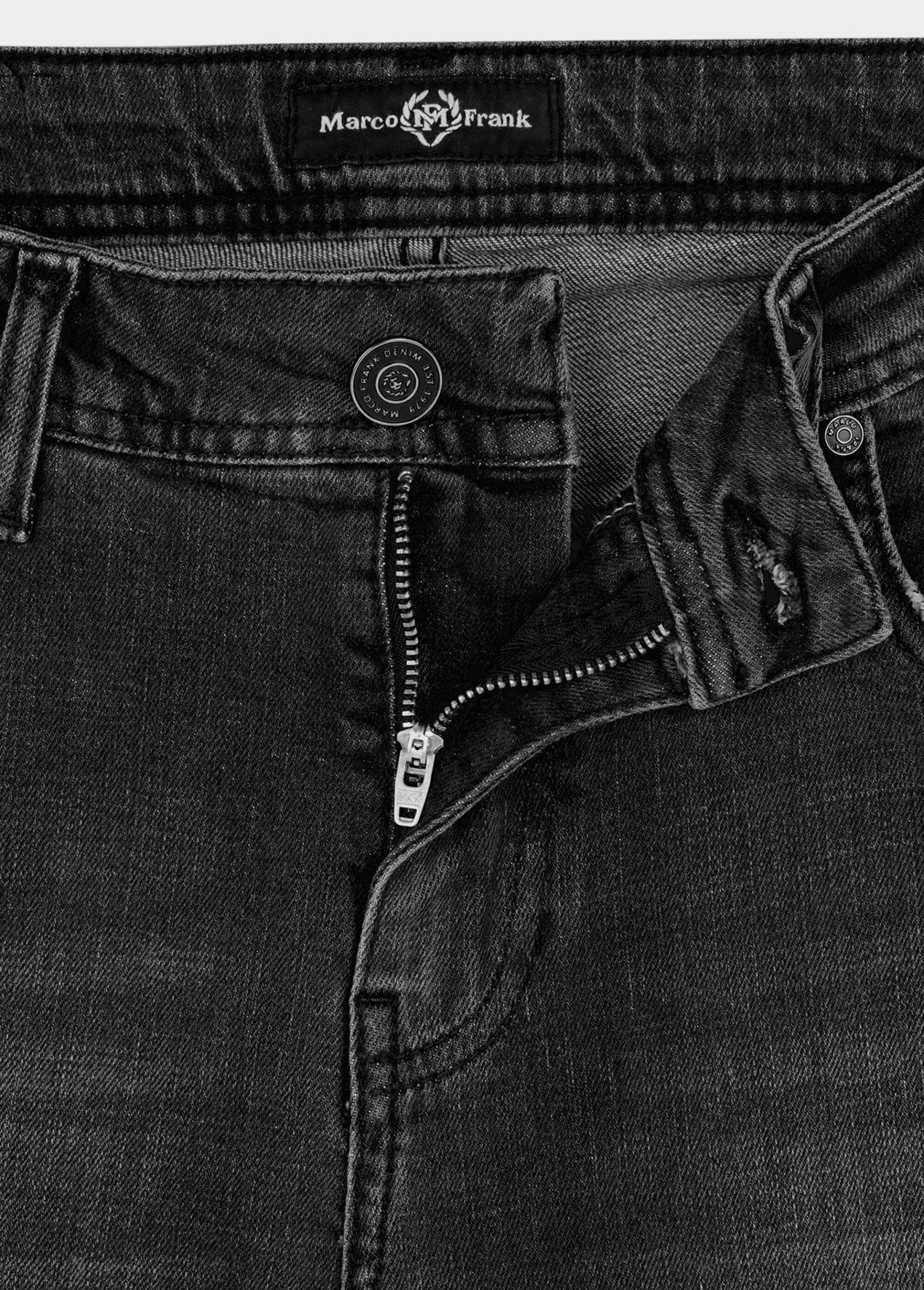 Jean 5 poches regular détails déchirés Homme Noir MFKKALMAN DE3