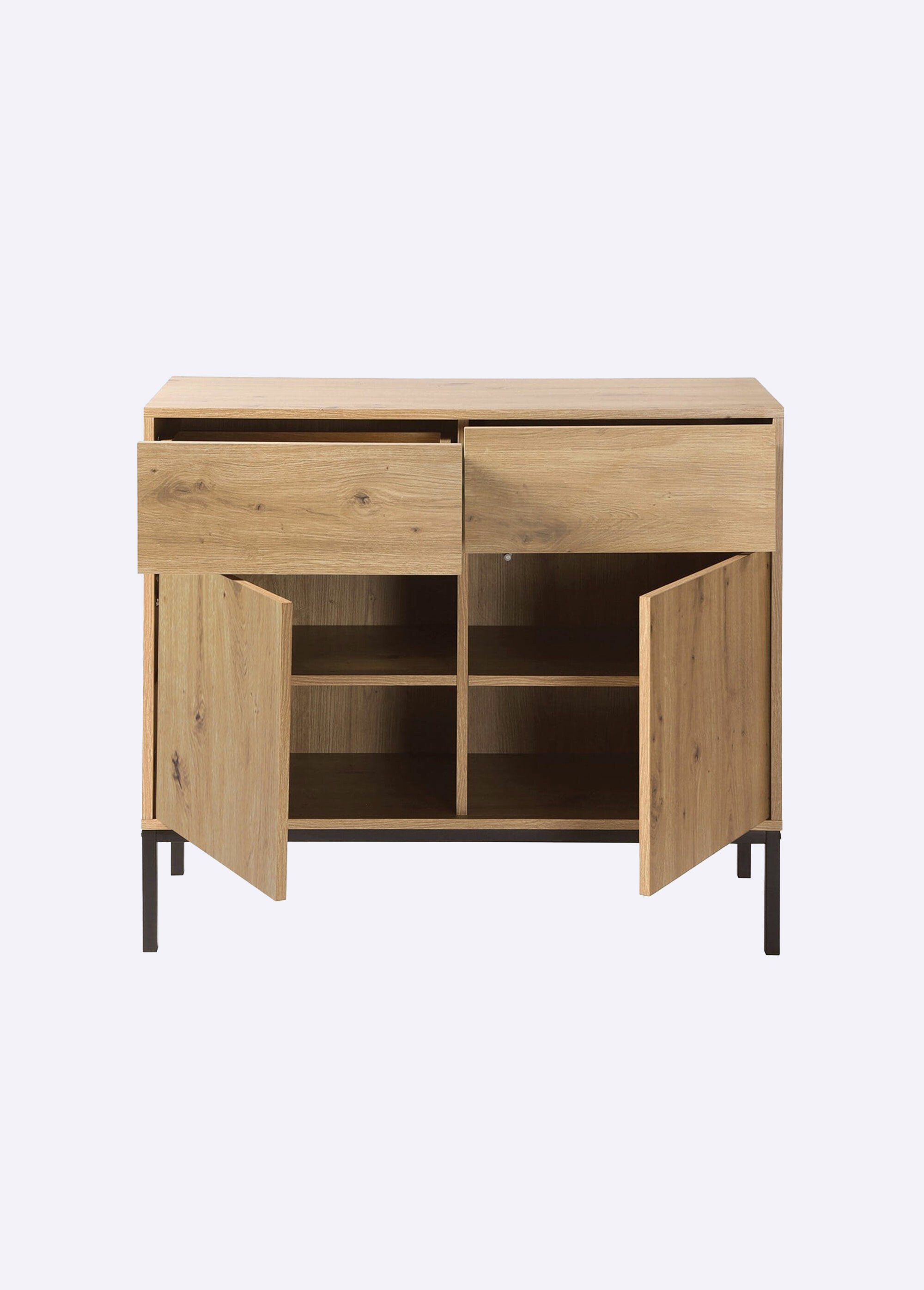 LENNY Buffet 2 portes système push/pull MARRON CAL-13545133 DE1