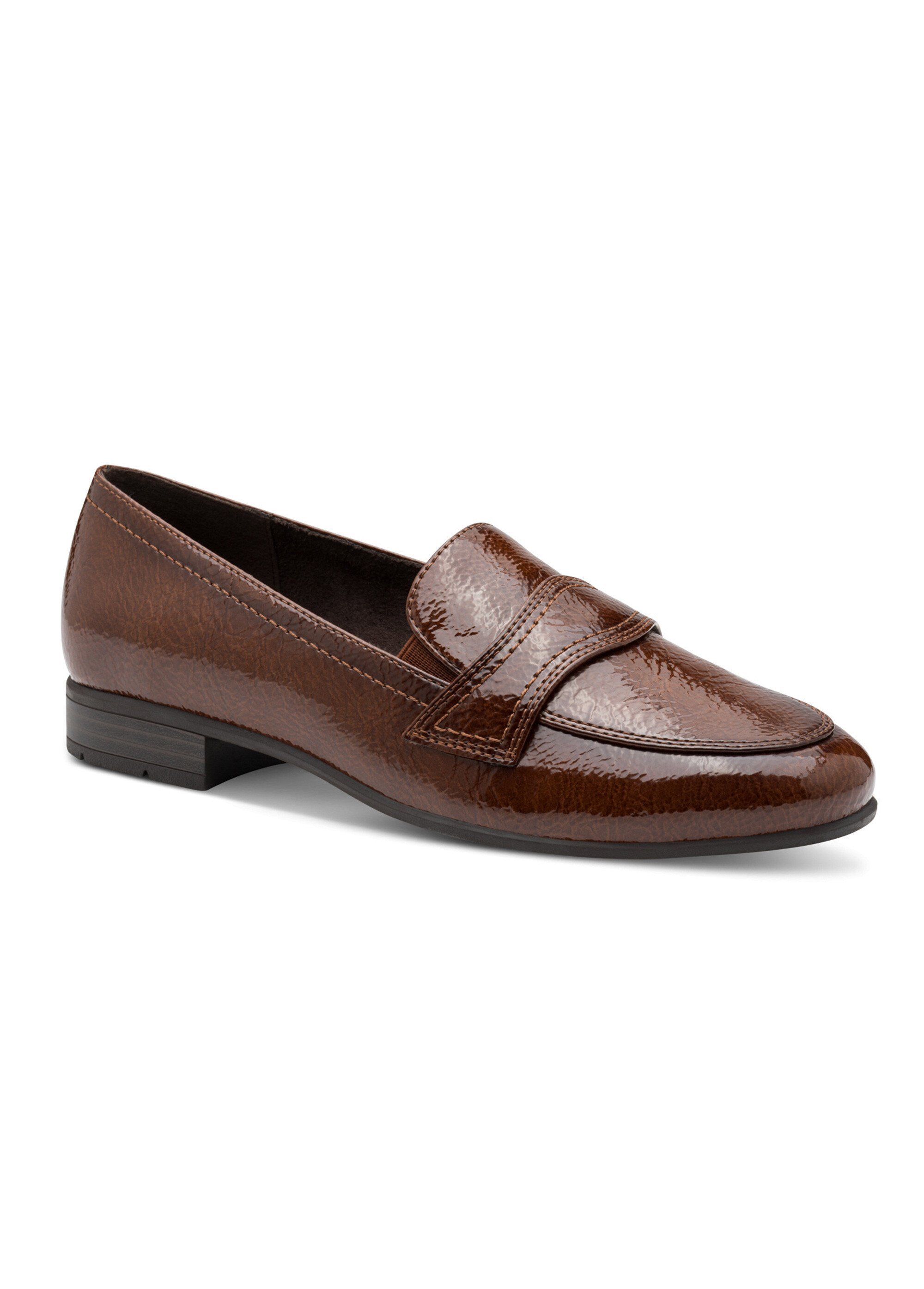 Mocassins vernis chic avec bout amande Femme MOCCA JAN82426745 FA1