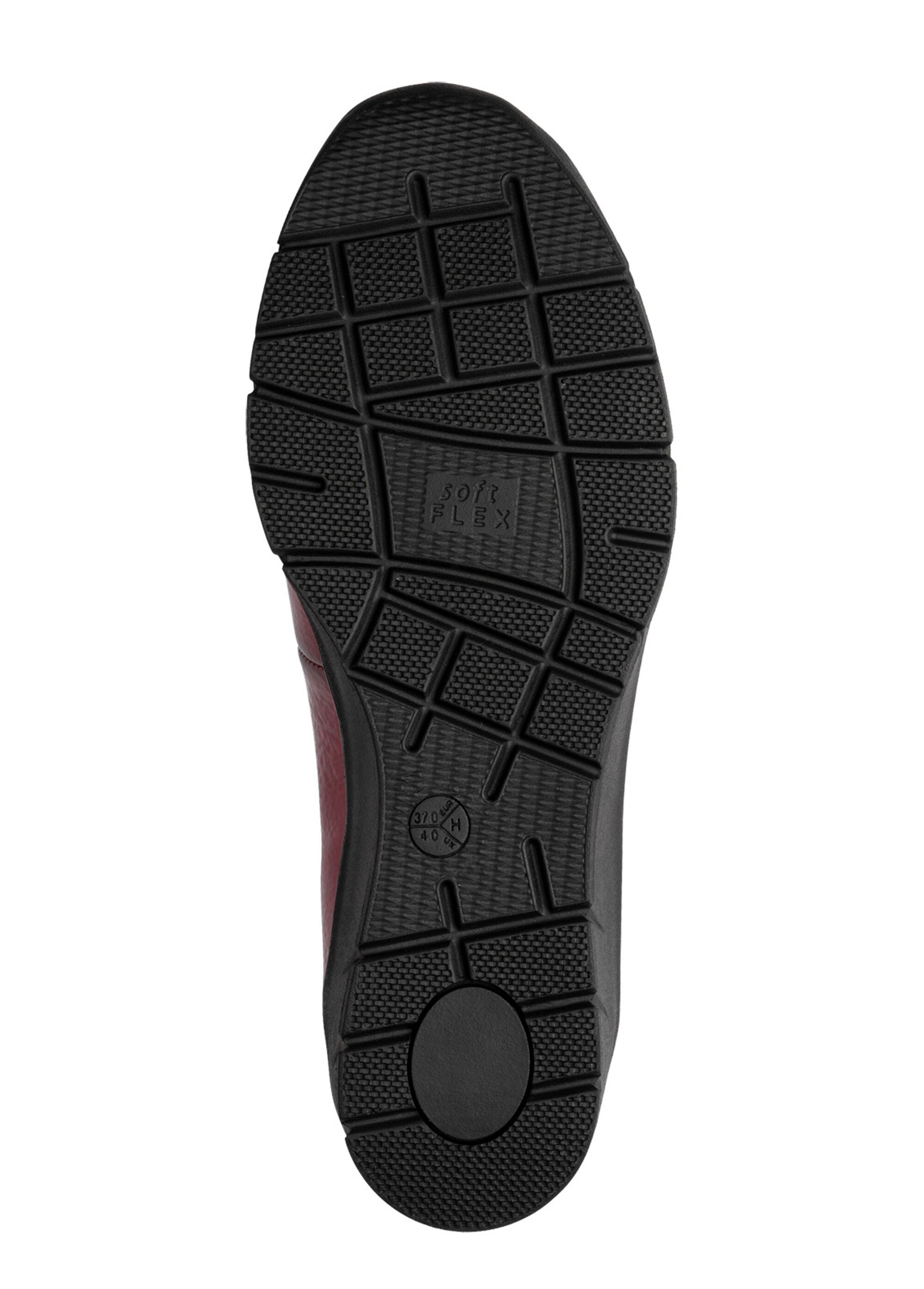 Mocassins vernis compensés à glands Femme Rouge JAN82466845 UN1