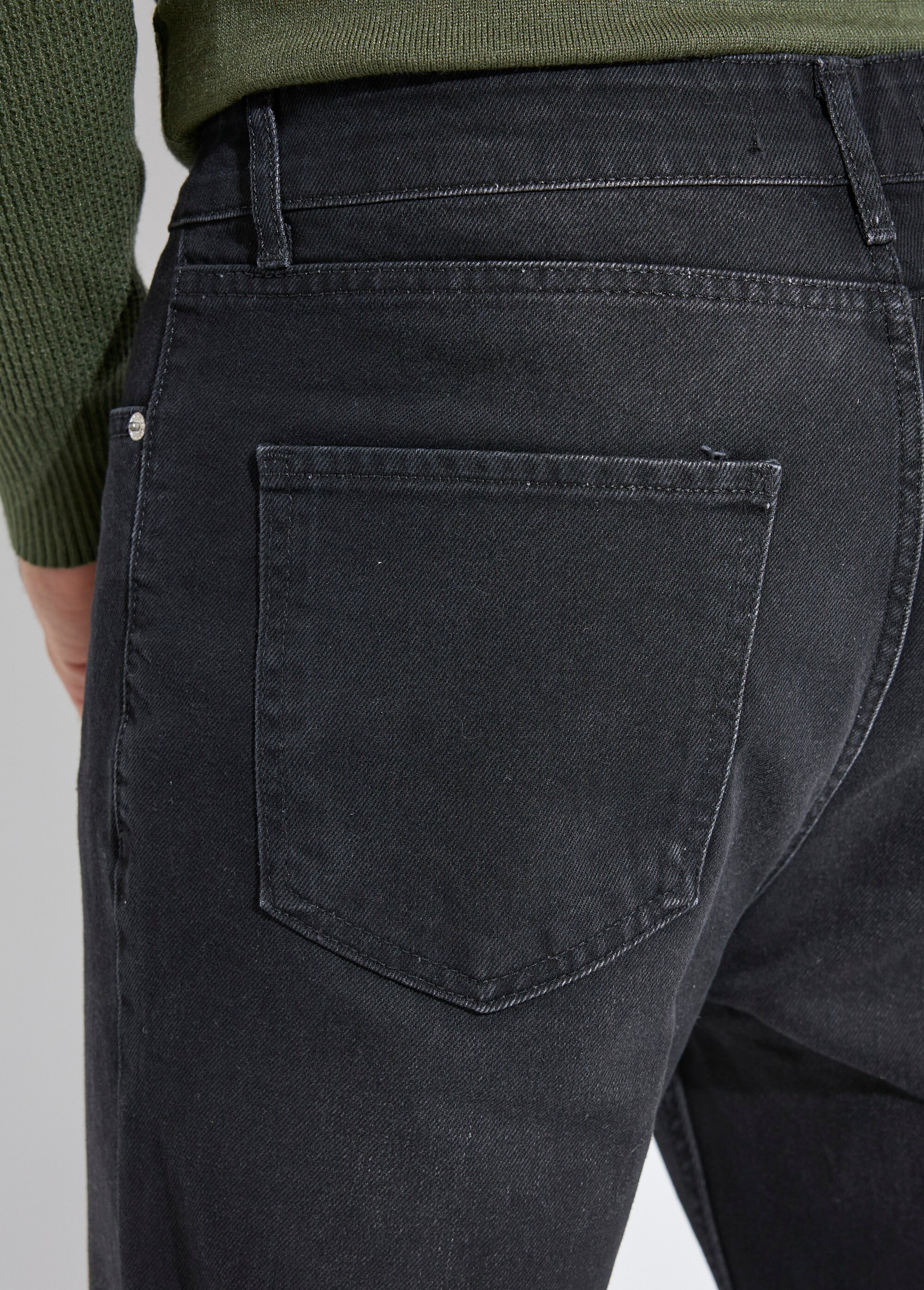 Jean 5 poches foncé, coupe tendance Homme Noir MAXK02 DE1