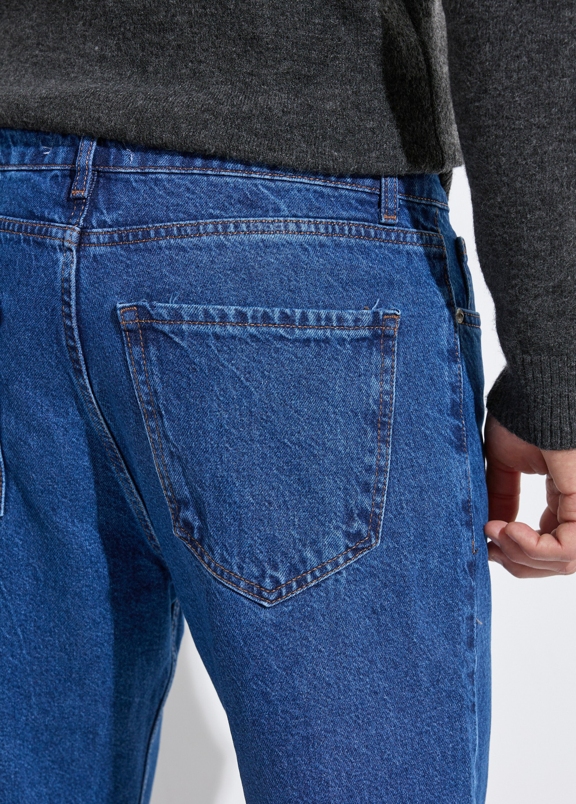 Jean 5 poches homme, coupe tendance Homme Bleu MAXK608 DE2