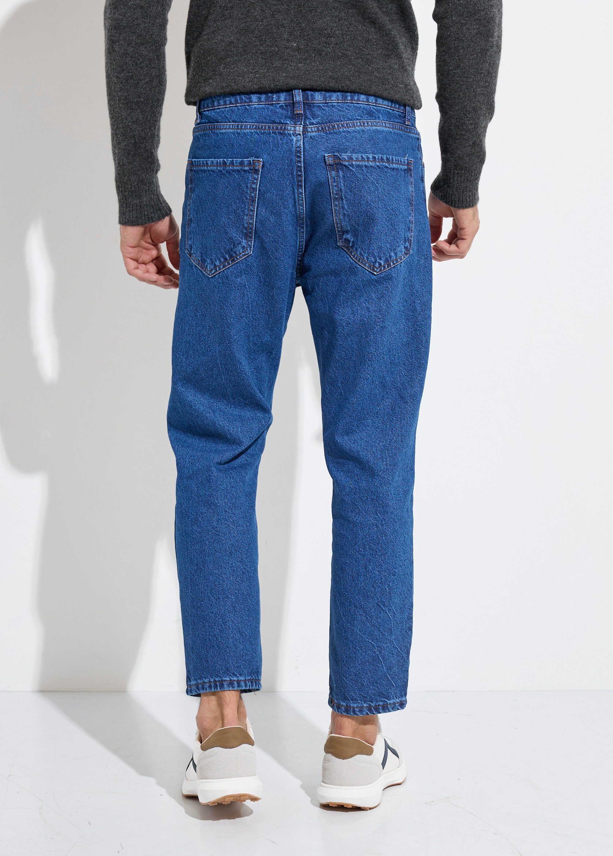 Jean 5 poches homme, coupe tendance Homme Bleu MAXK608 DO1