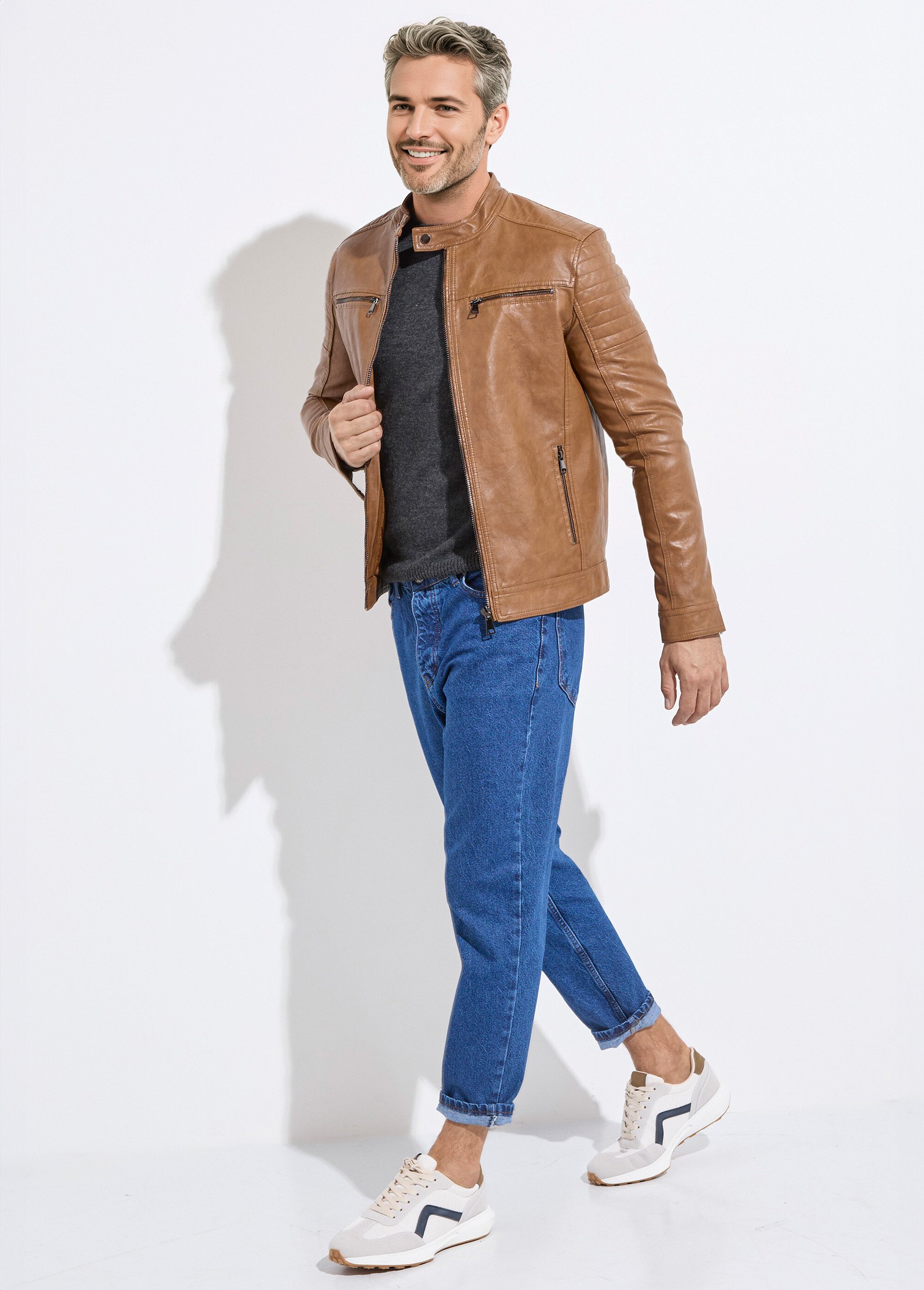 Jean 5 poches homme, coupe tendance Homme Bleu MAXK608 MV1
