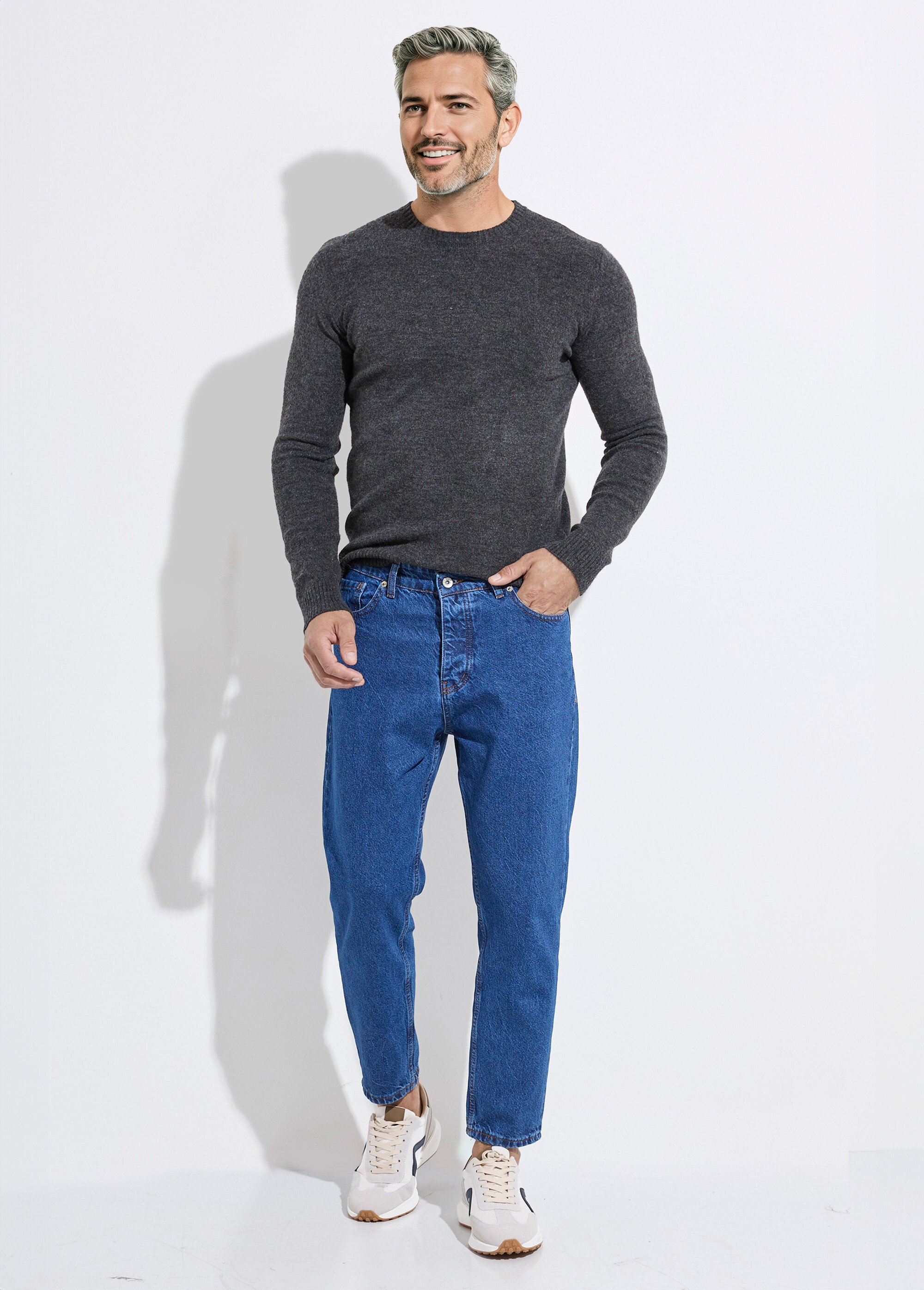 Jean 5 poches homme, coupe tendance Homme Bleu MAXK608 SF1
