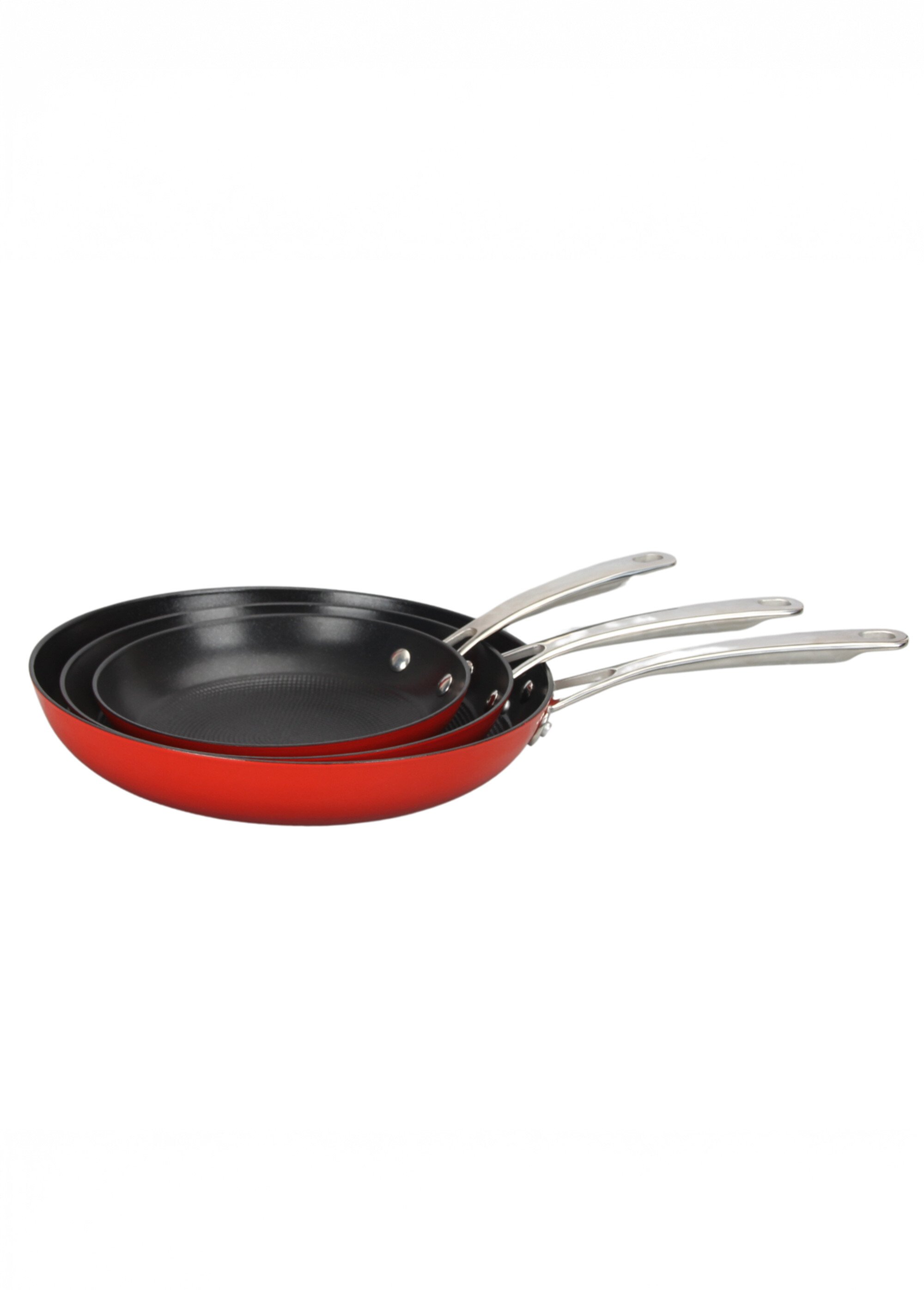 Set 3 poêles 20/24/28cm, Red Air Iron Rouge 9031190 FA1