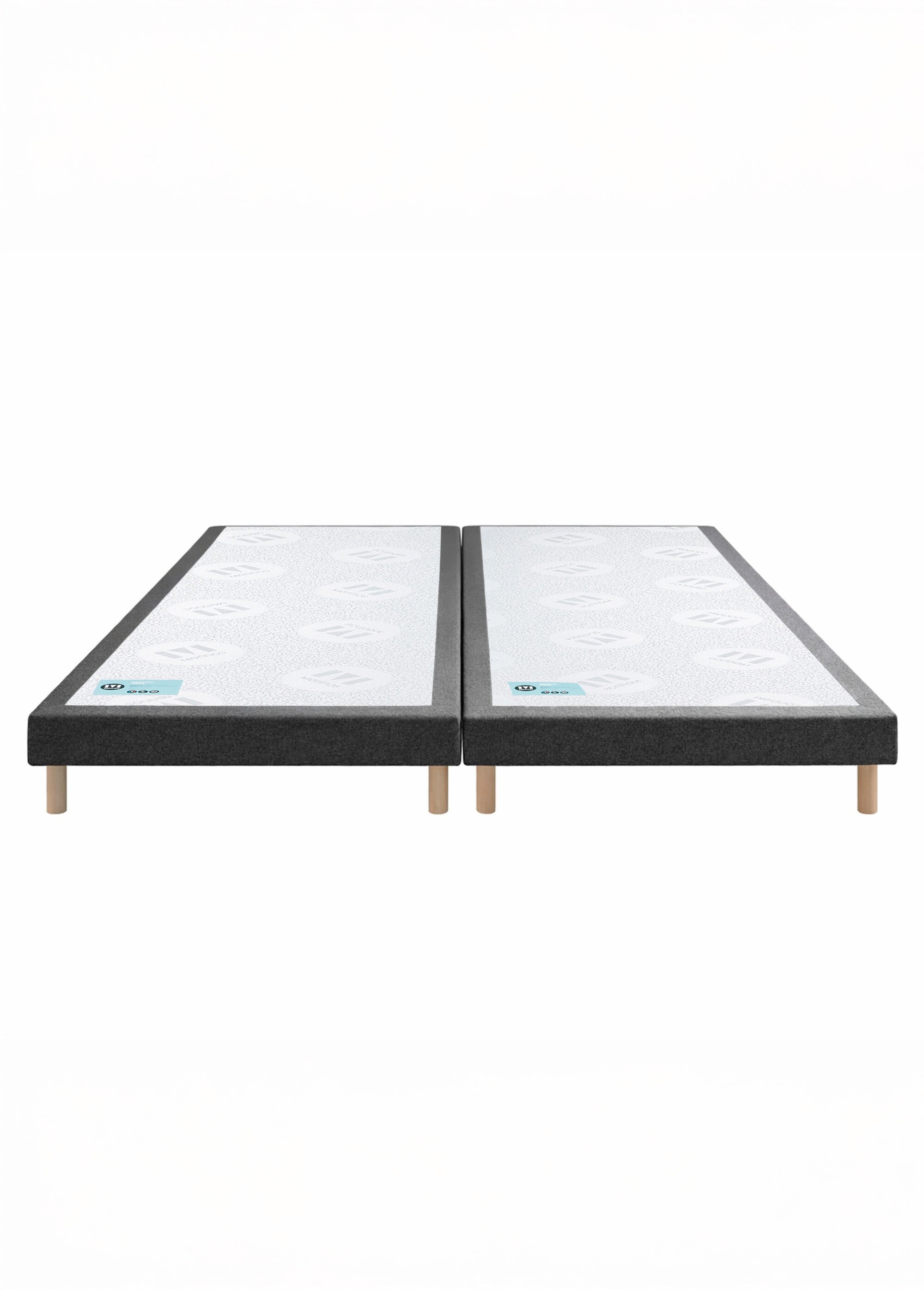 Sommier tapissier épaisseur 14cm, lattes GRIS ANTHRACITE MER-SOM-PTDORM DE2