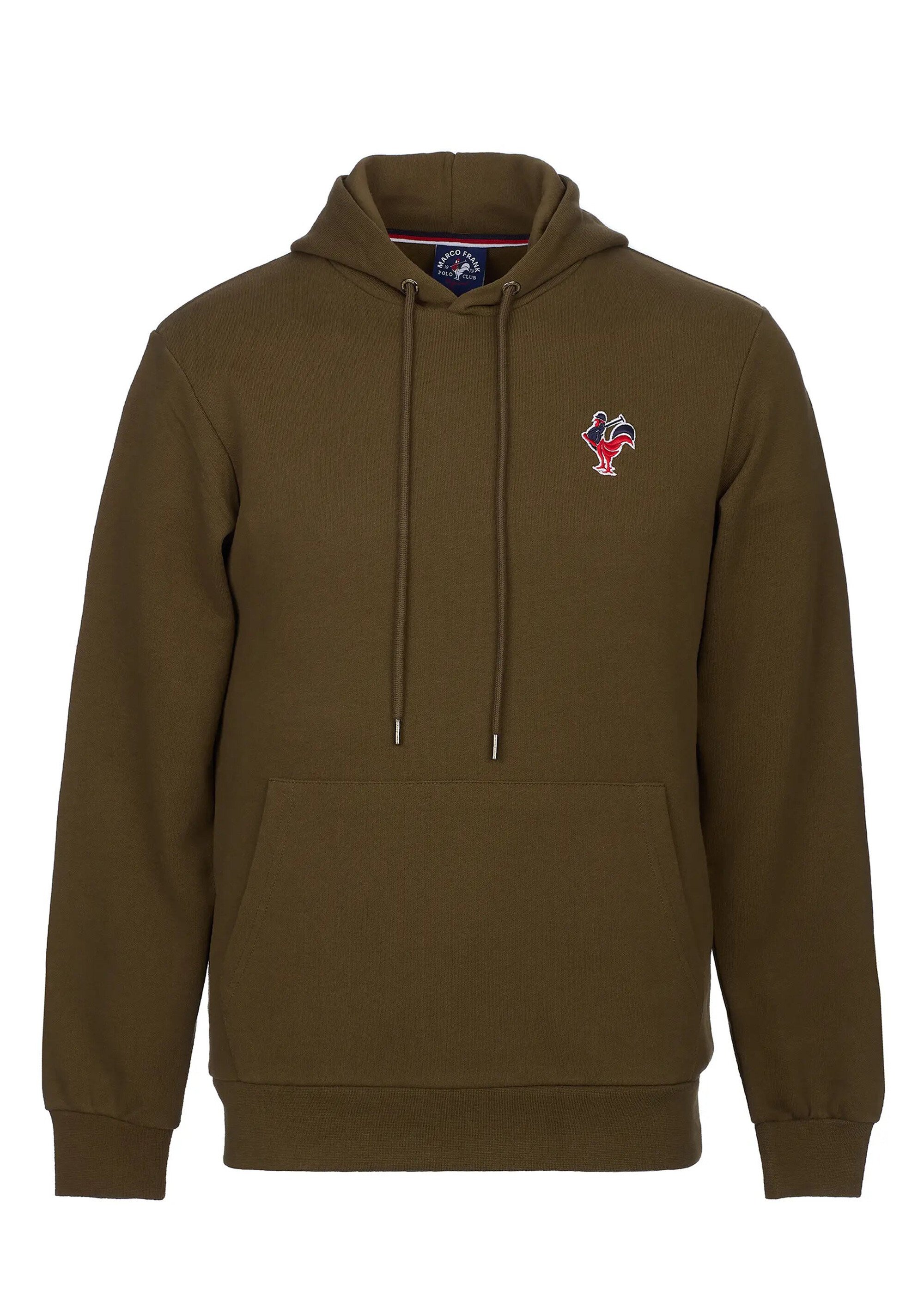 Sweat shirt kangourou à capuche, brodé Vert MFKTREMBLAY AP1