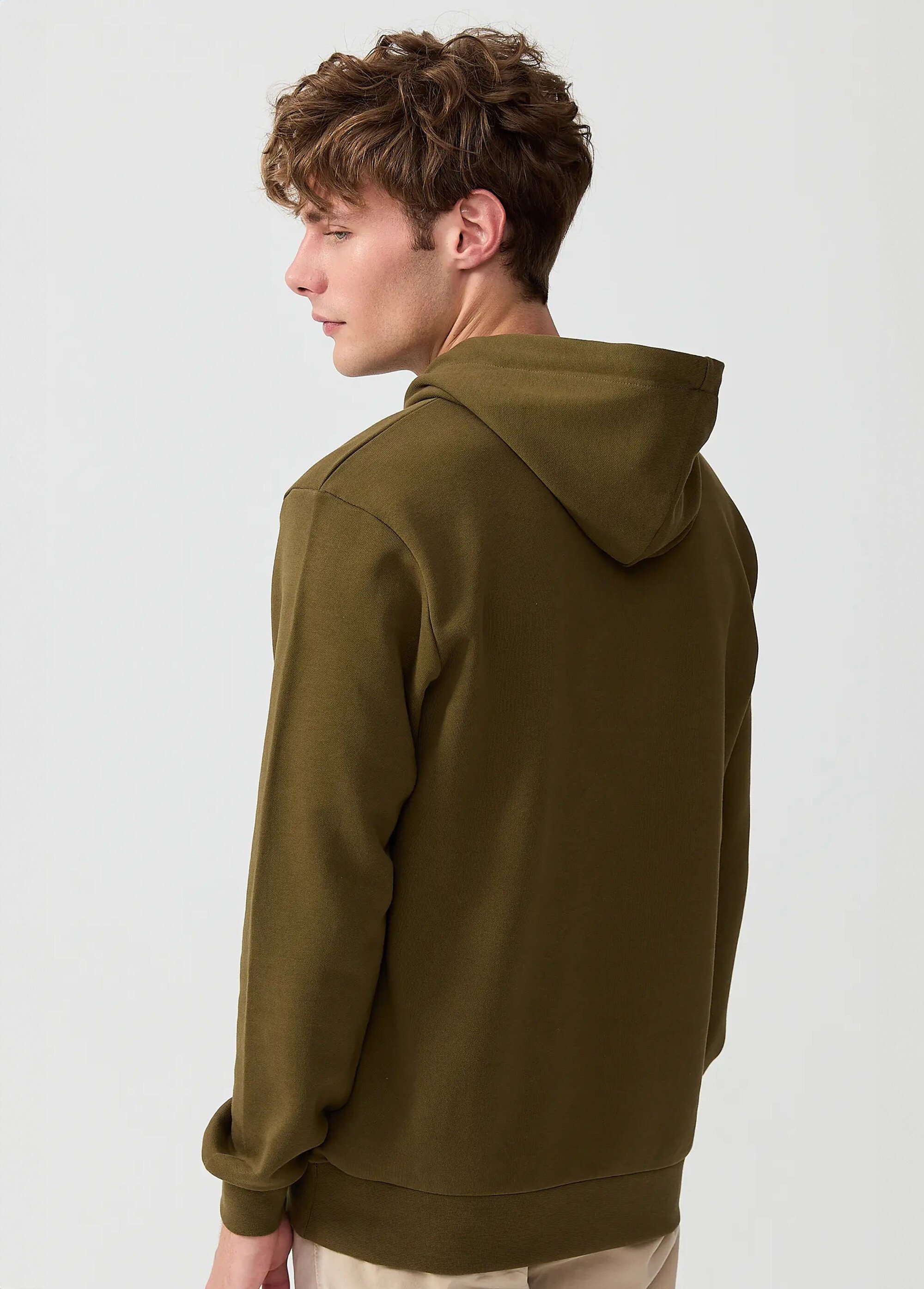 Sweat shirt kangourou à capuche, brodé Vert MFKTREMBLAY DO1