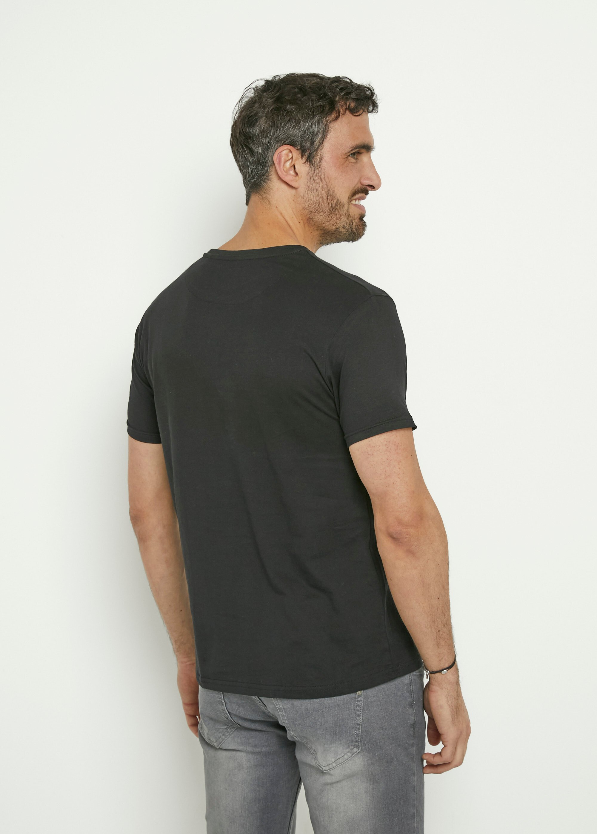 T-shirt manches courtes motif montagne