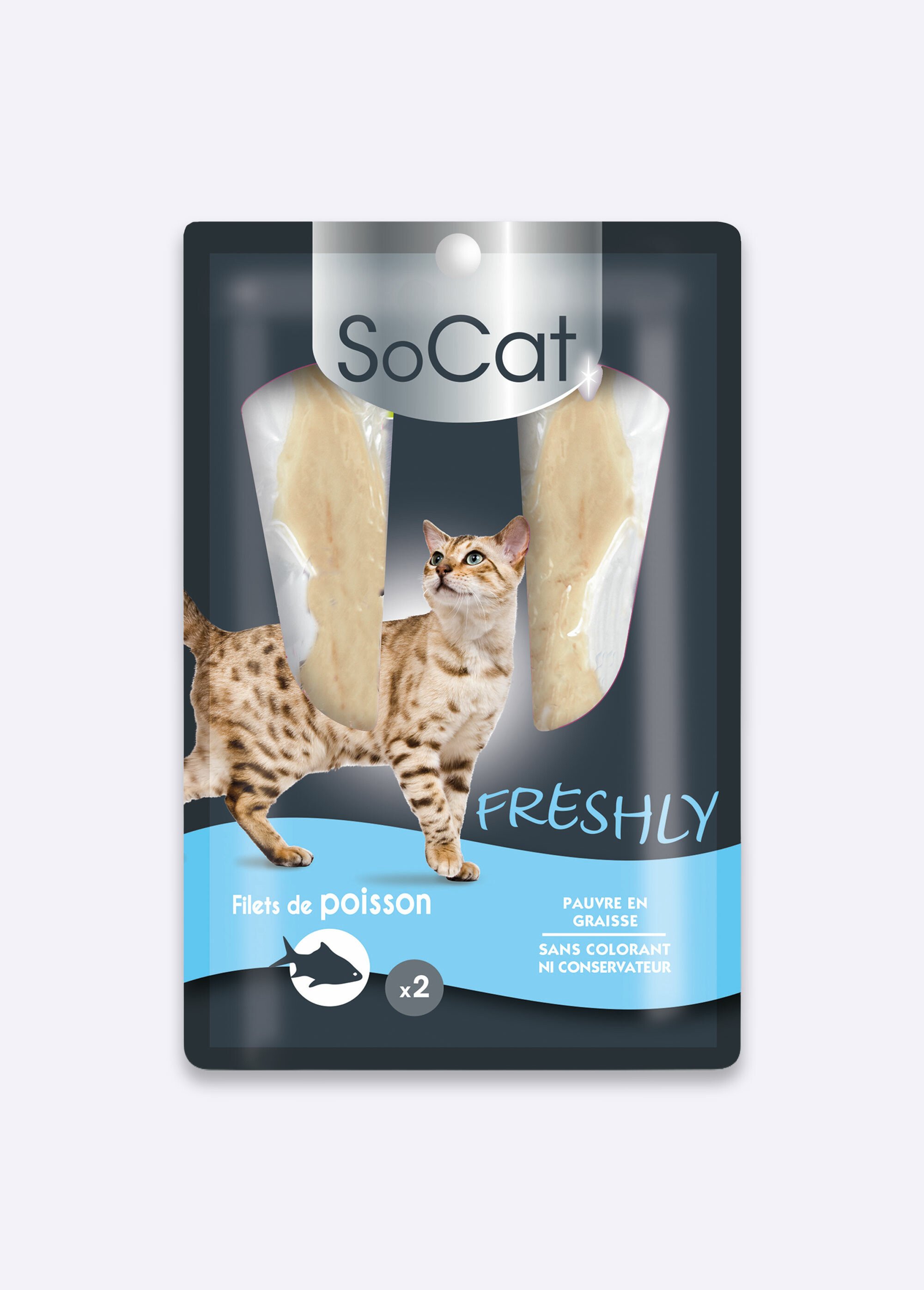 Friandises chat, filets poisson/viande