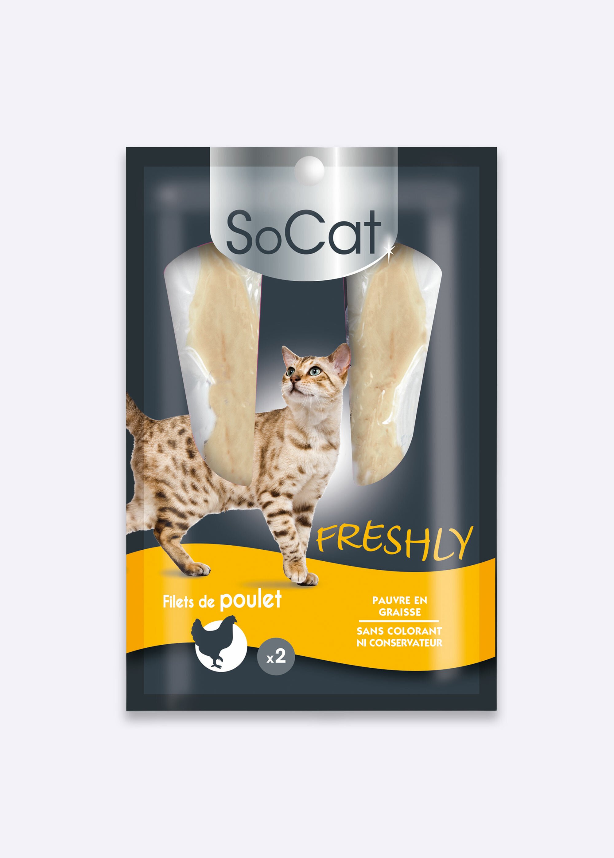 Friandises chat, filets poisson/viande