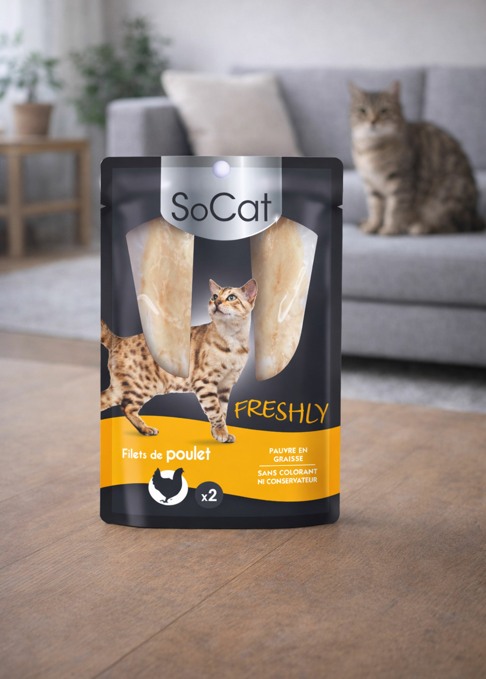 Friandises chat, filets poisson/viande POULET RIG-00006129EL SI1