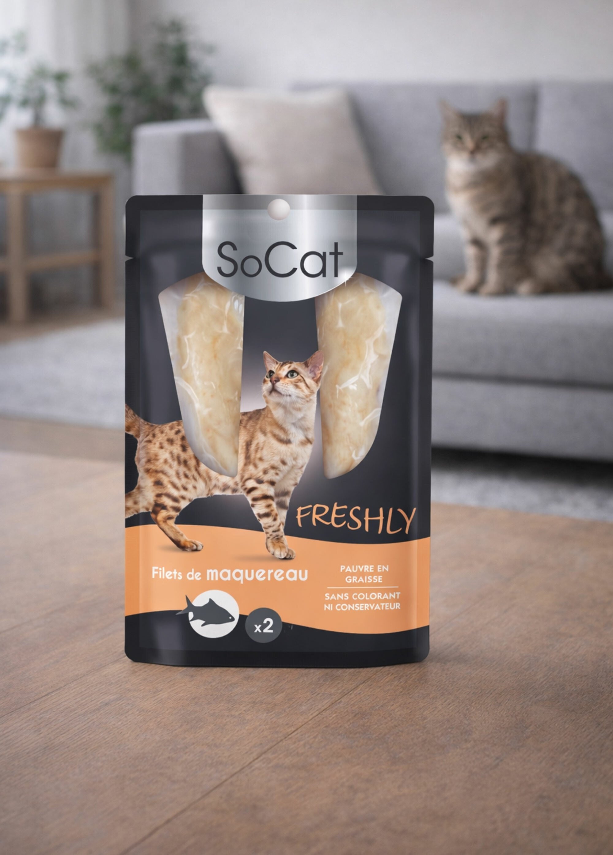 Friandises chat, filets poisson/viande MAQUEREAU RIG-00006129EL SI1