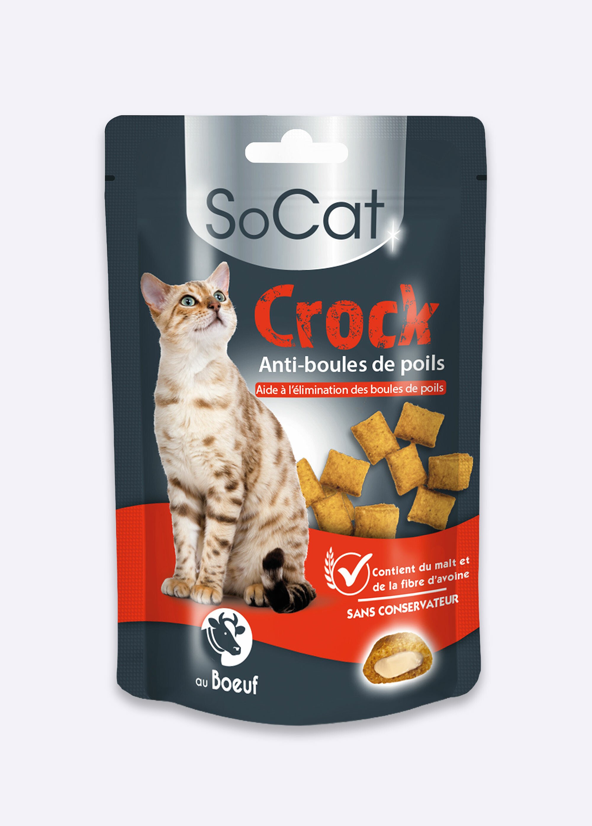 Friandises chat anti boules de poils MARRON RIG-00006494EL FA1