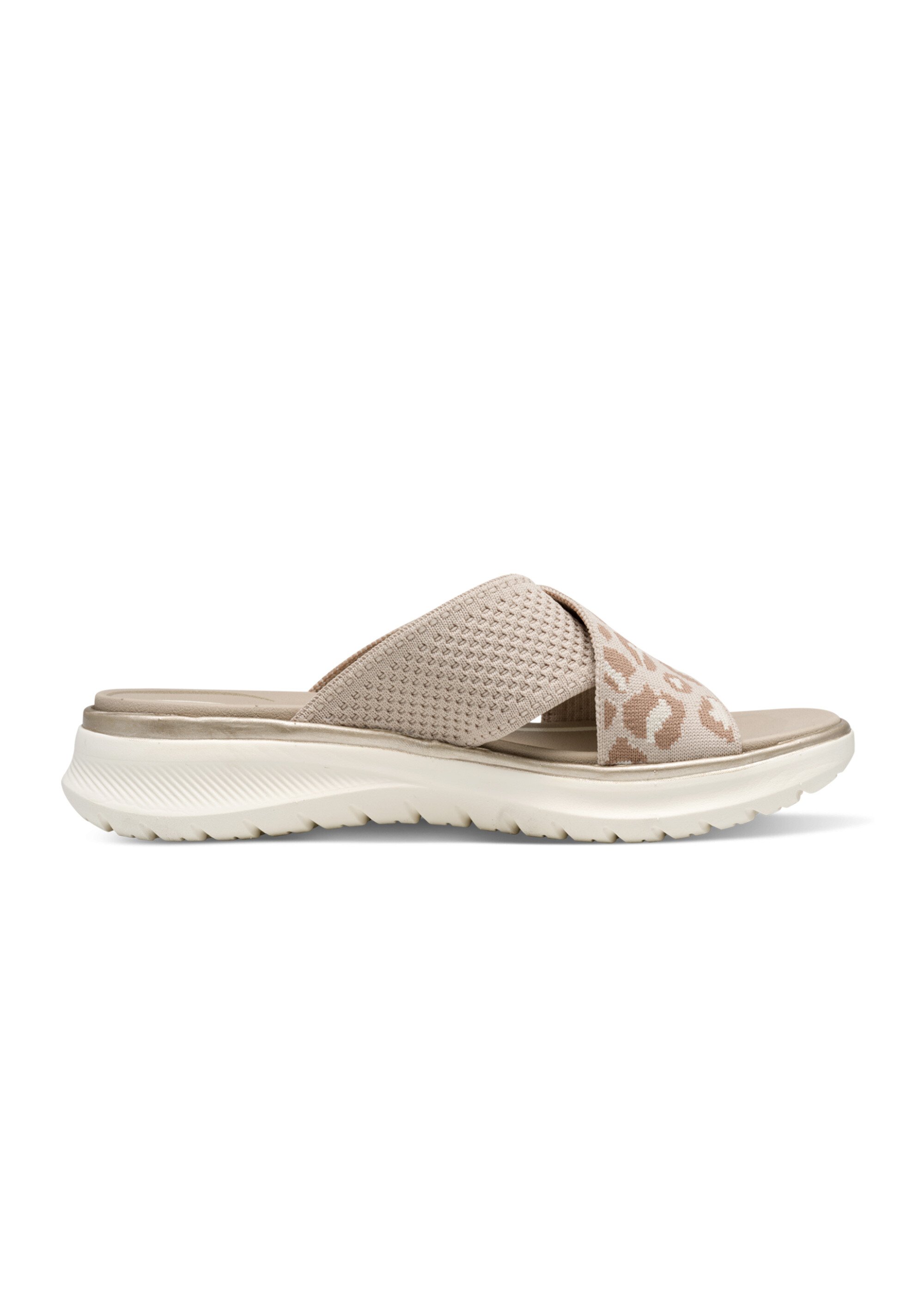 Mules léopard 2 brides semelle compensée Femme Noir TAM88710444 DR1