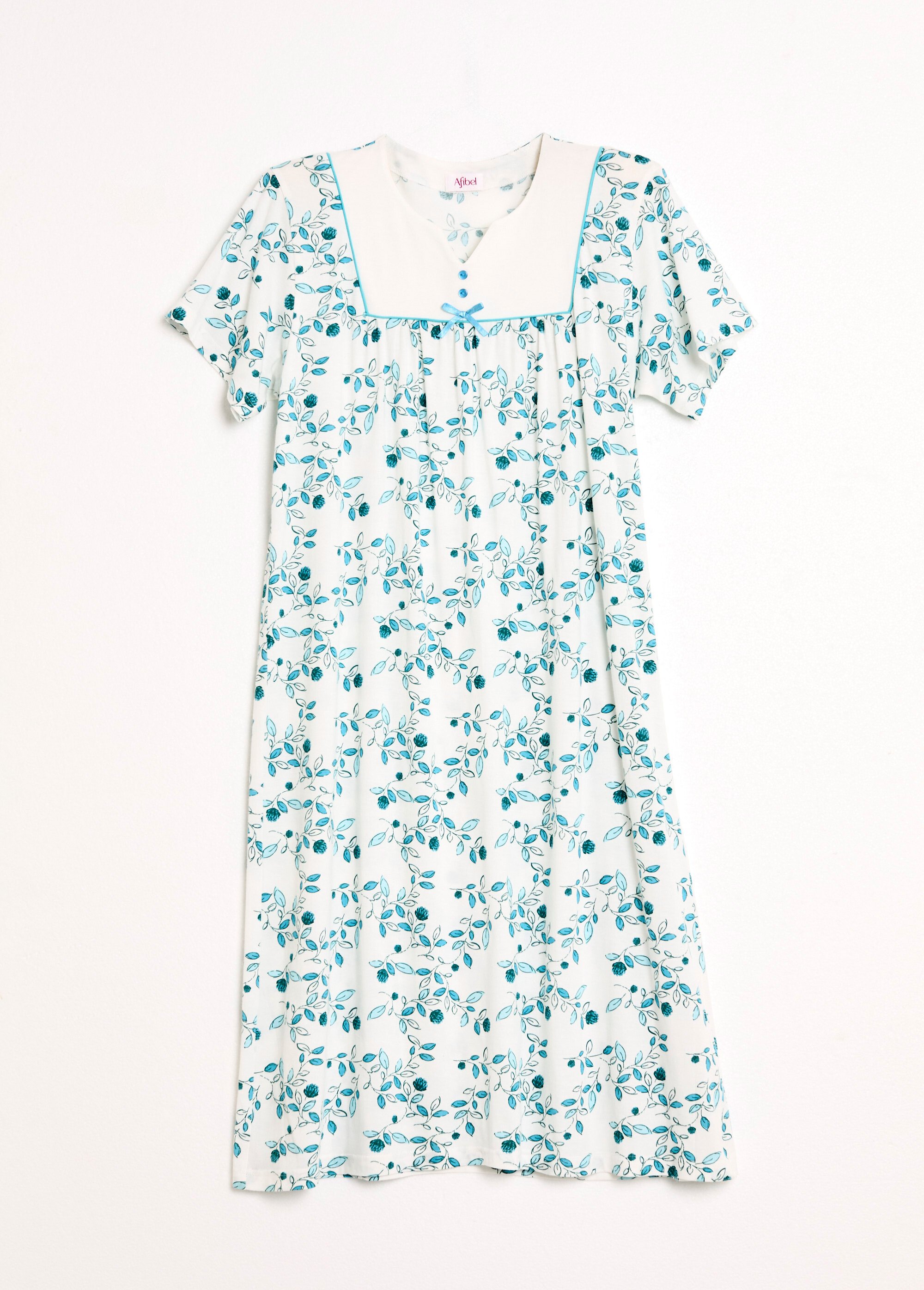 Chemise de nuit confort mi longue imprimée Femme Vert SECTEUR AP1