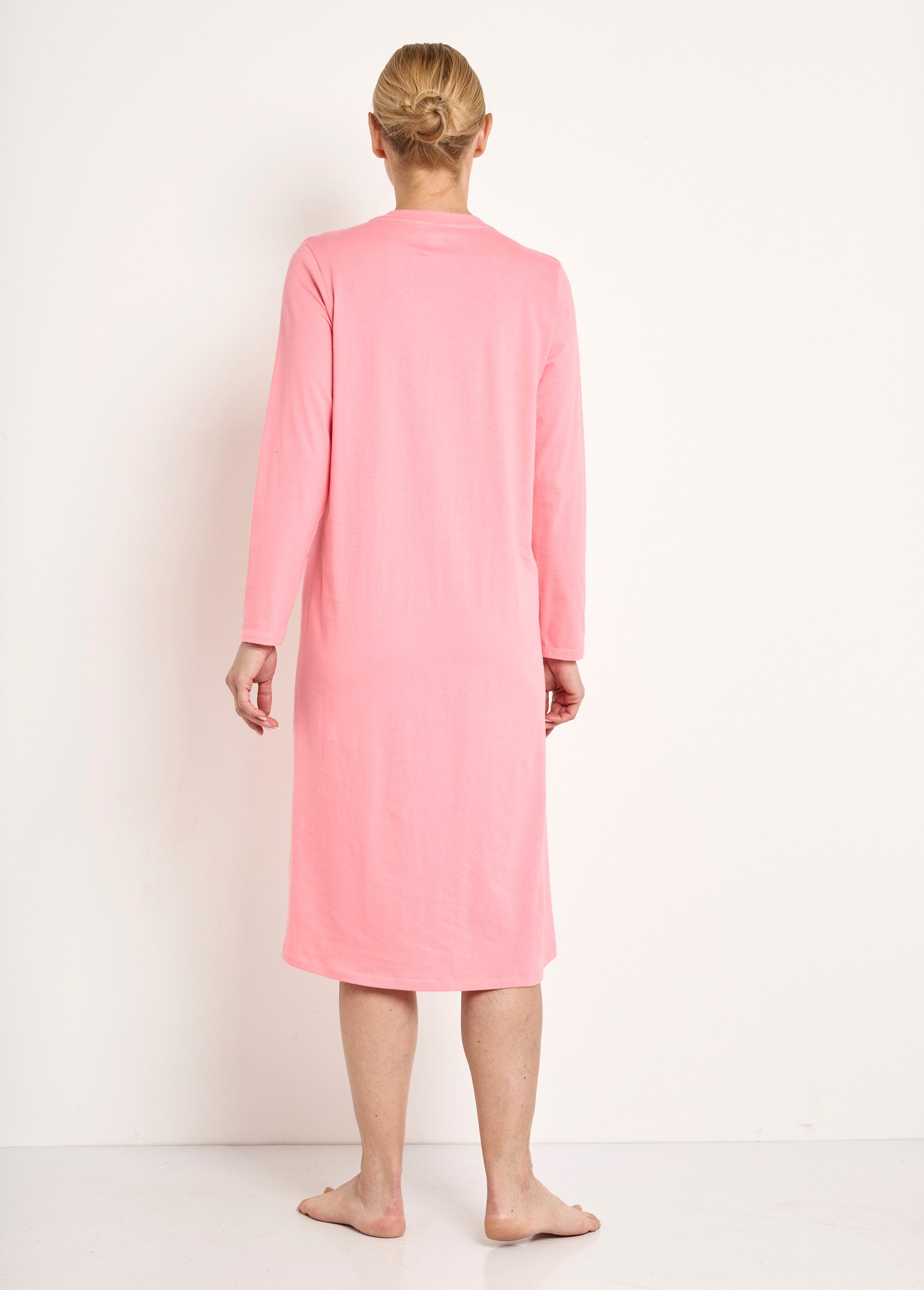 Chemise de nuit coton mi longue - lot de 2 Femme Rose SISTELO DO1