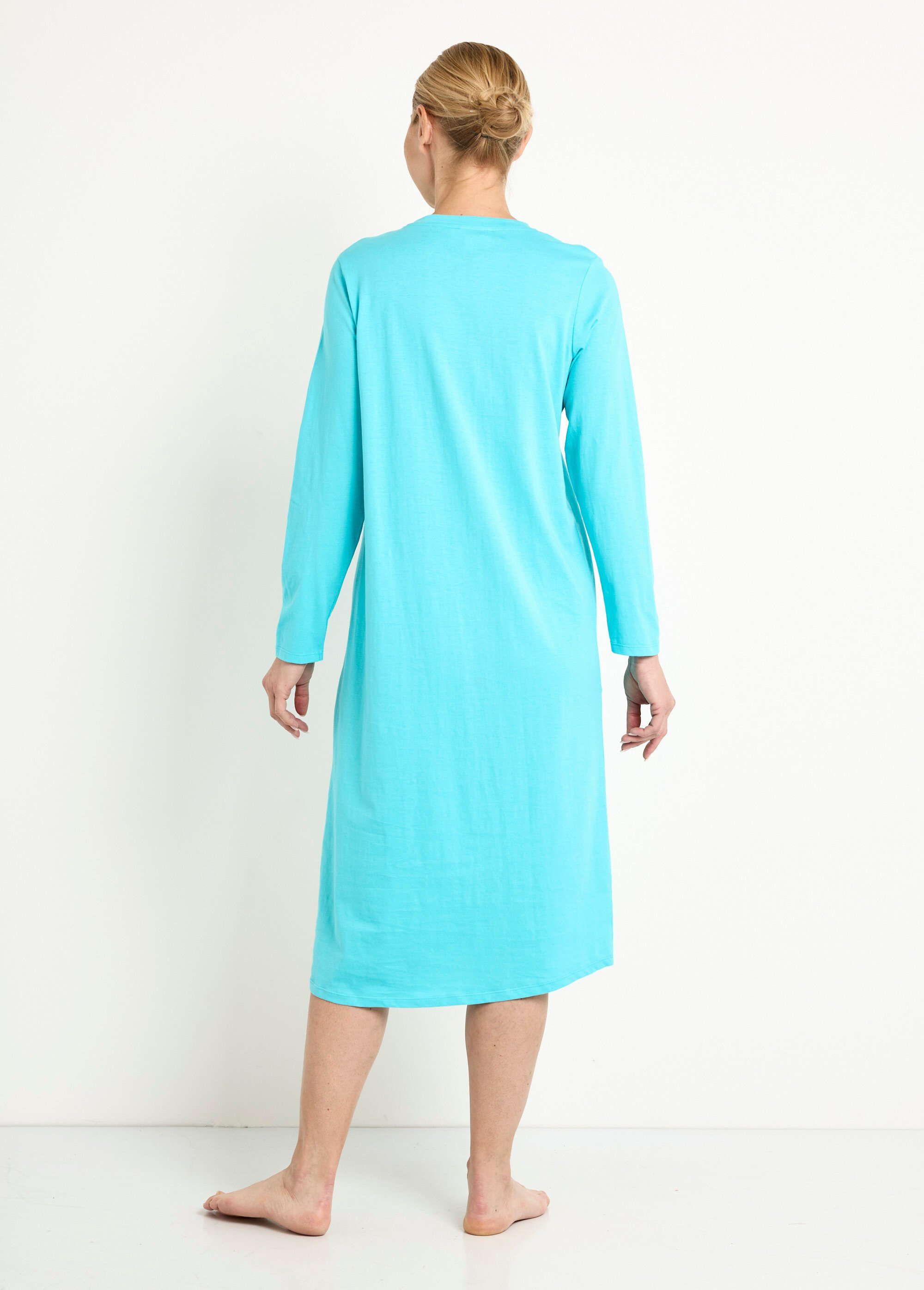Chemise de nuit coton mi longue - lot de 2 Femme Rose SISTELO DO2