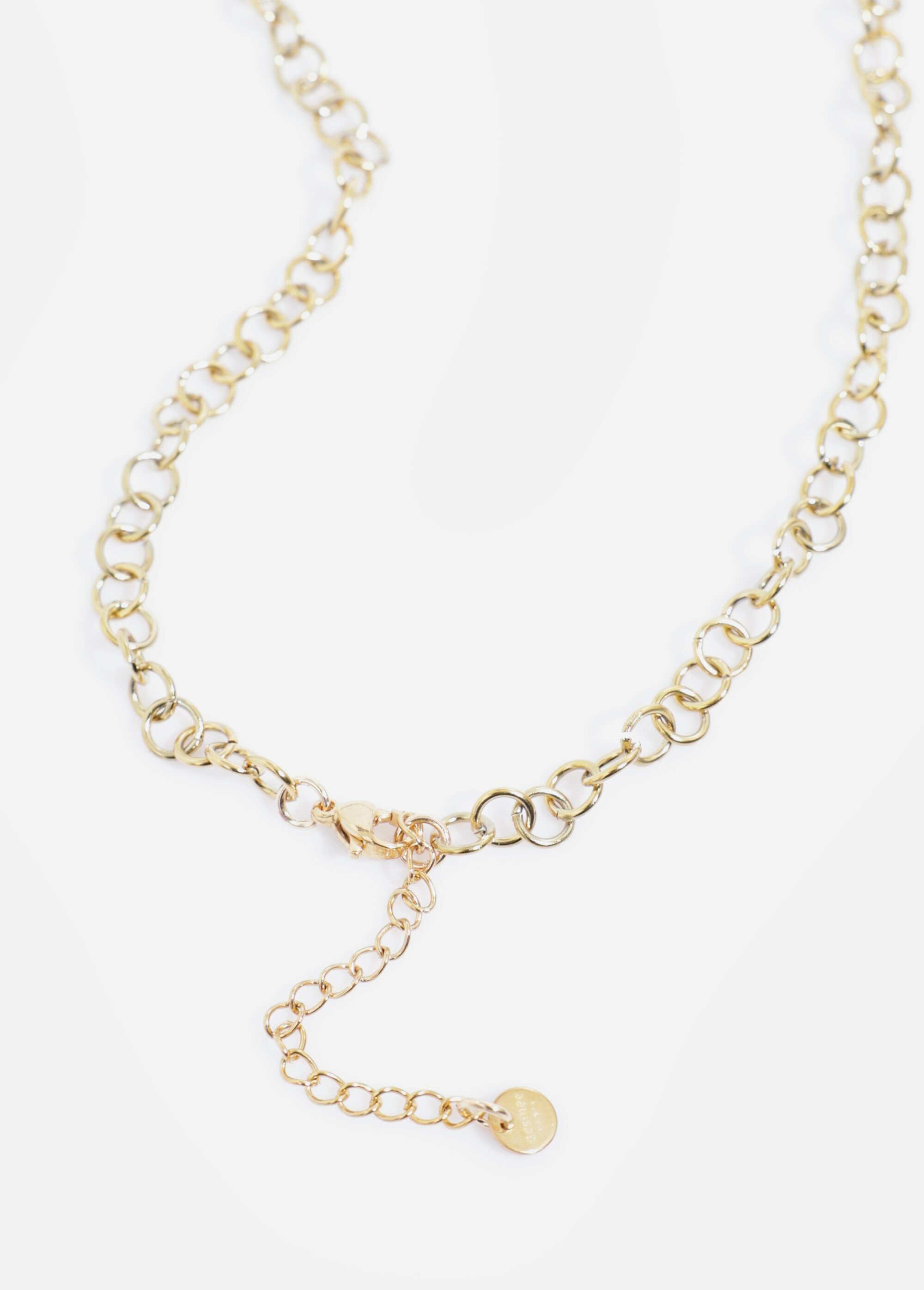 Collier breloques cœurs acier inoxydable Doré AE-CO812424 DE1