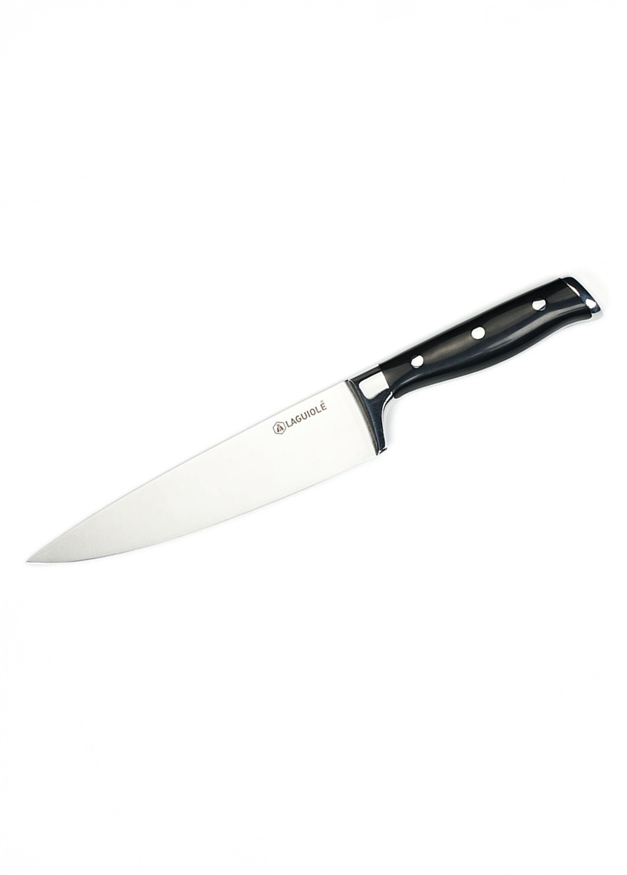Couteau de chef lame forgée, Essentials Noir 9170696 FA1