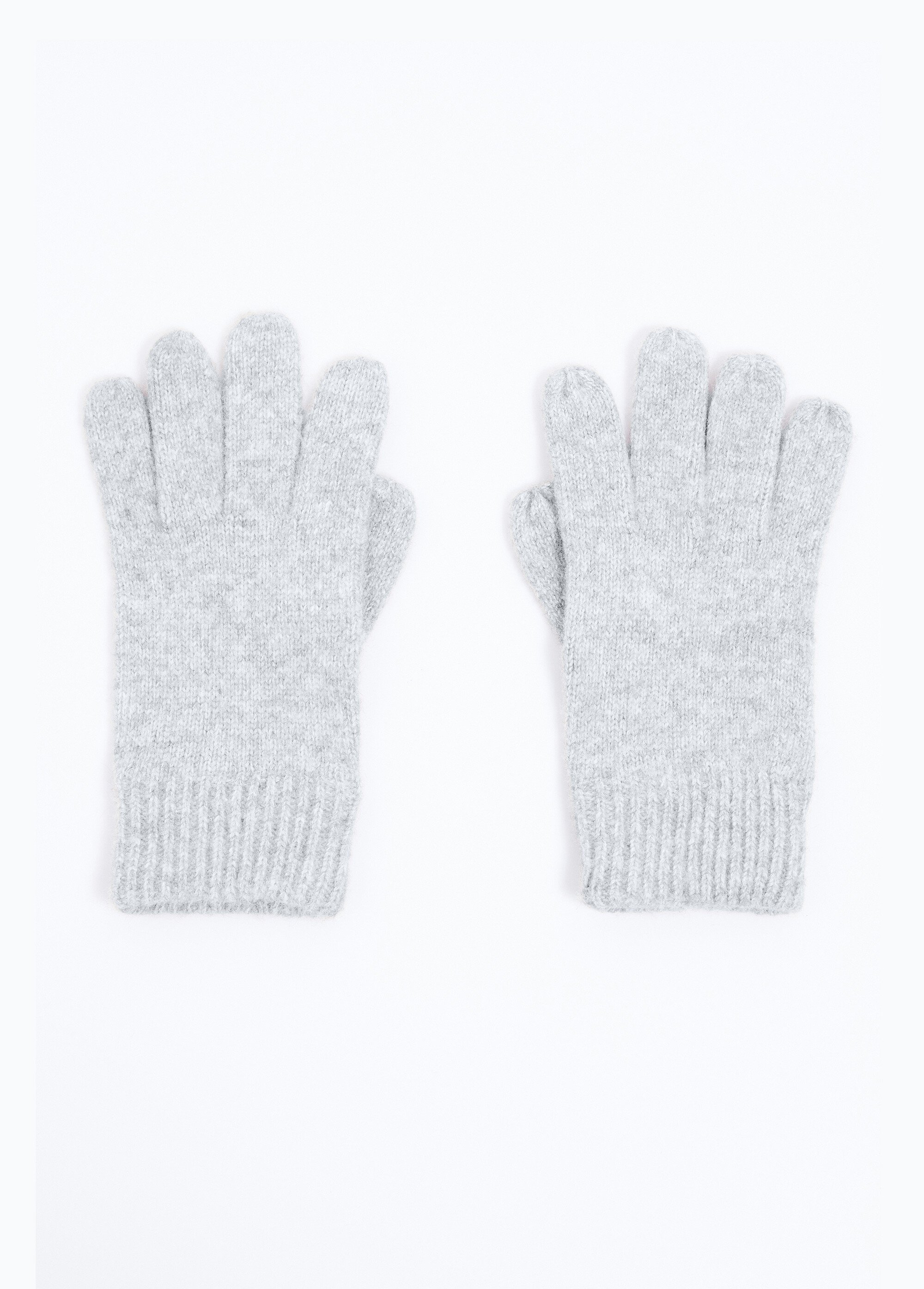 Gants en maille chaude avec laine Femme Gris UNELLE DE1