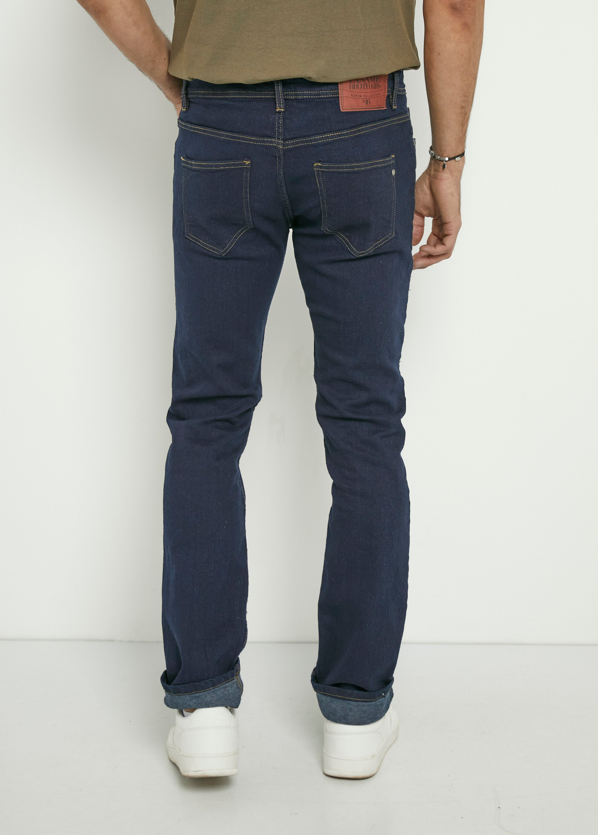 Jean 5 poches coupe droite, extensible