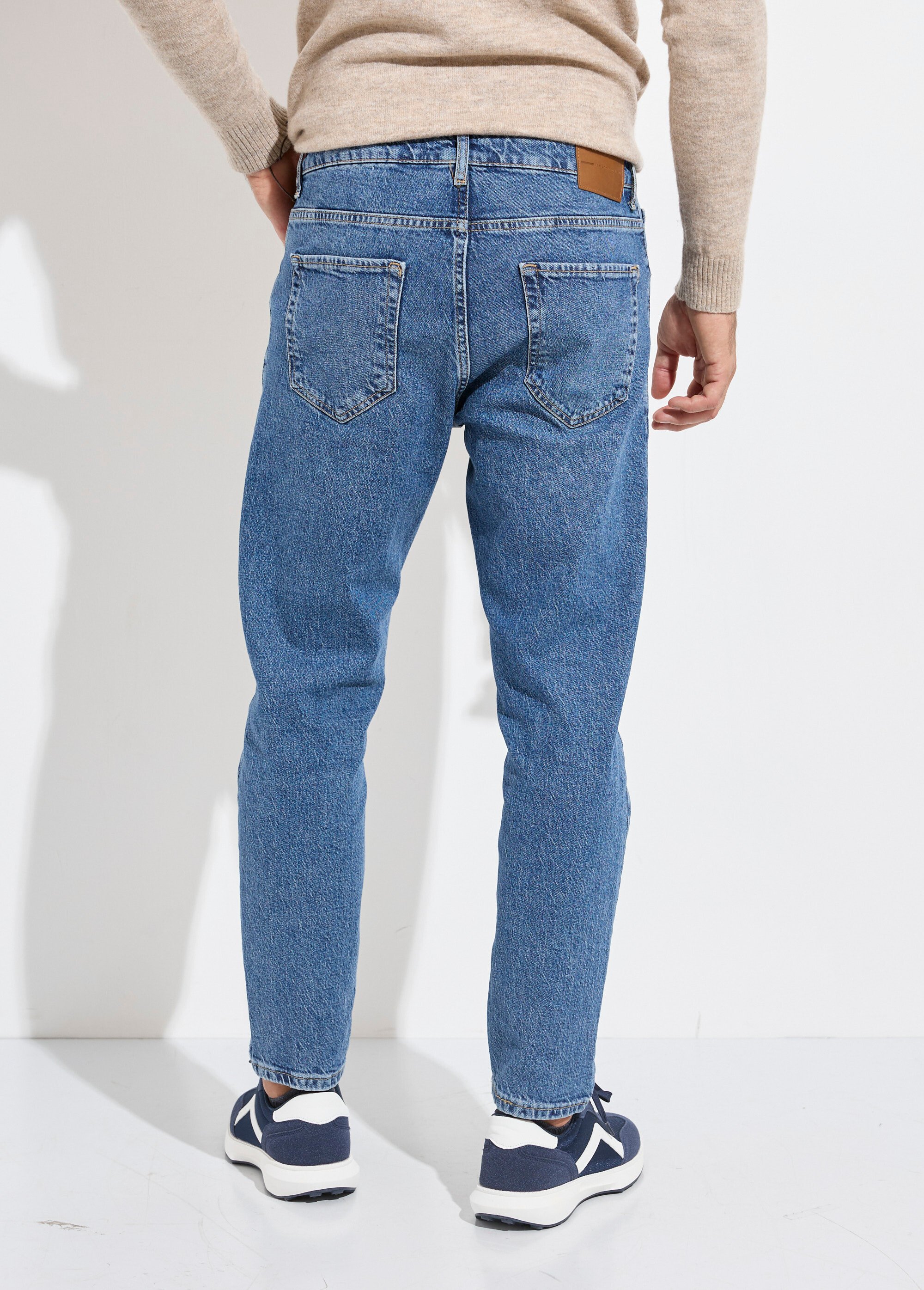 Jean 5 poches homme, coupe droite Homme Bleu MAX5900-S60 DO1