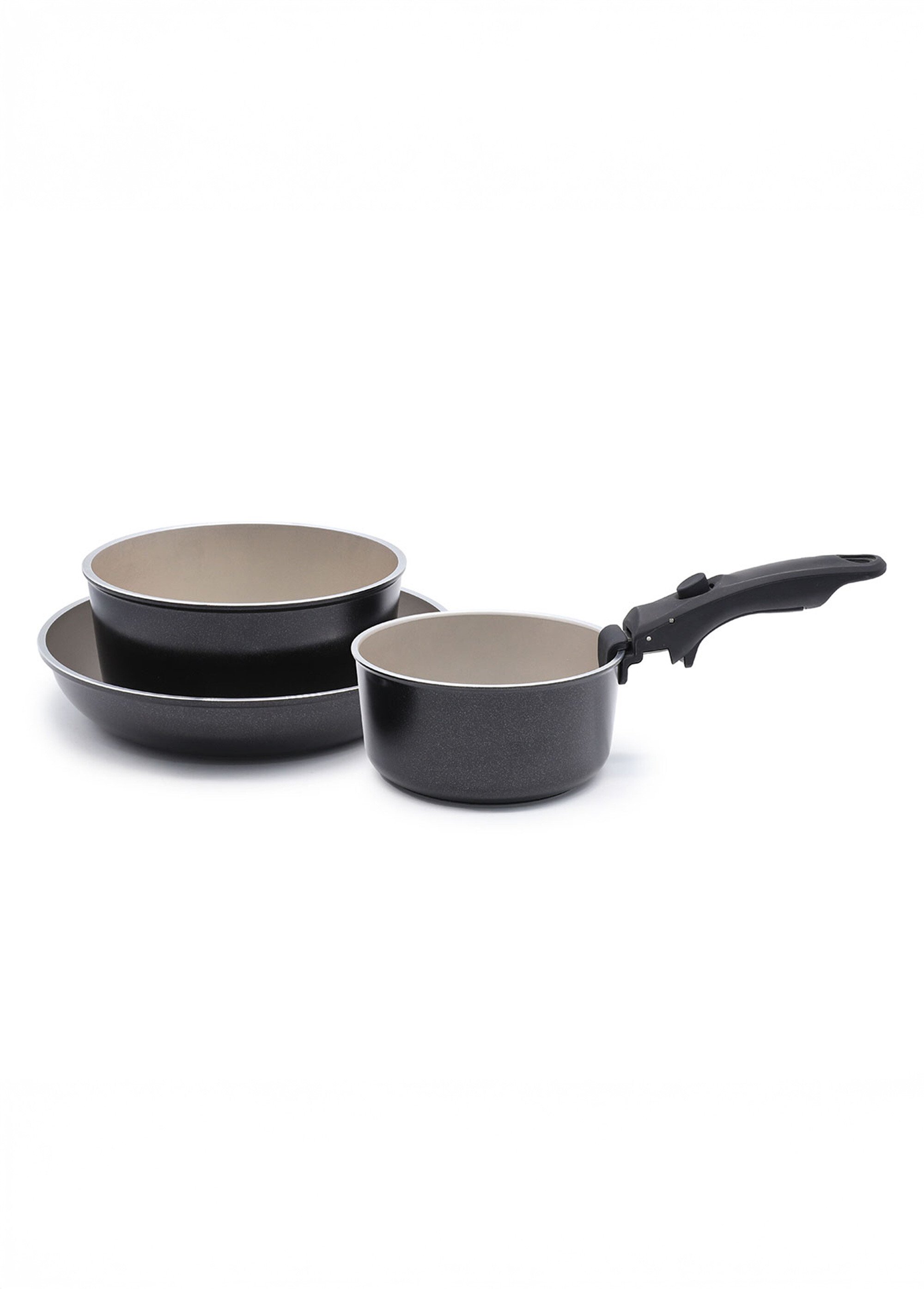 Set 4 pièces alu amovible, So Nature-Océan Noir 9120172 FA1