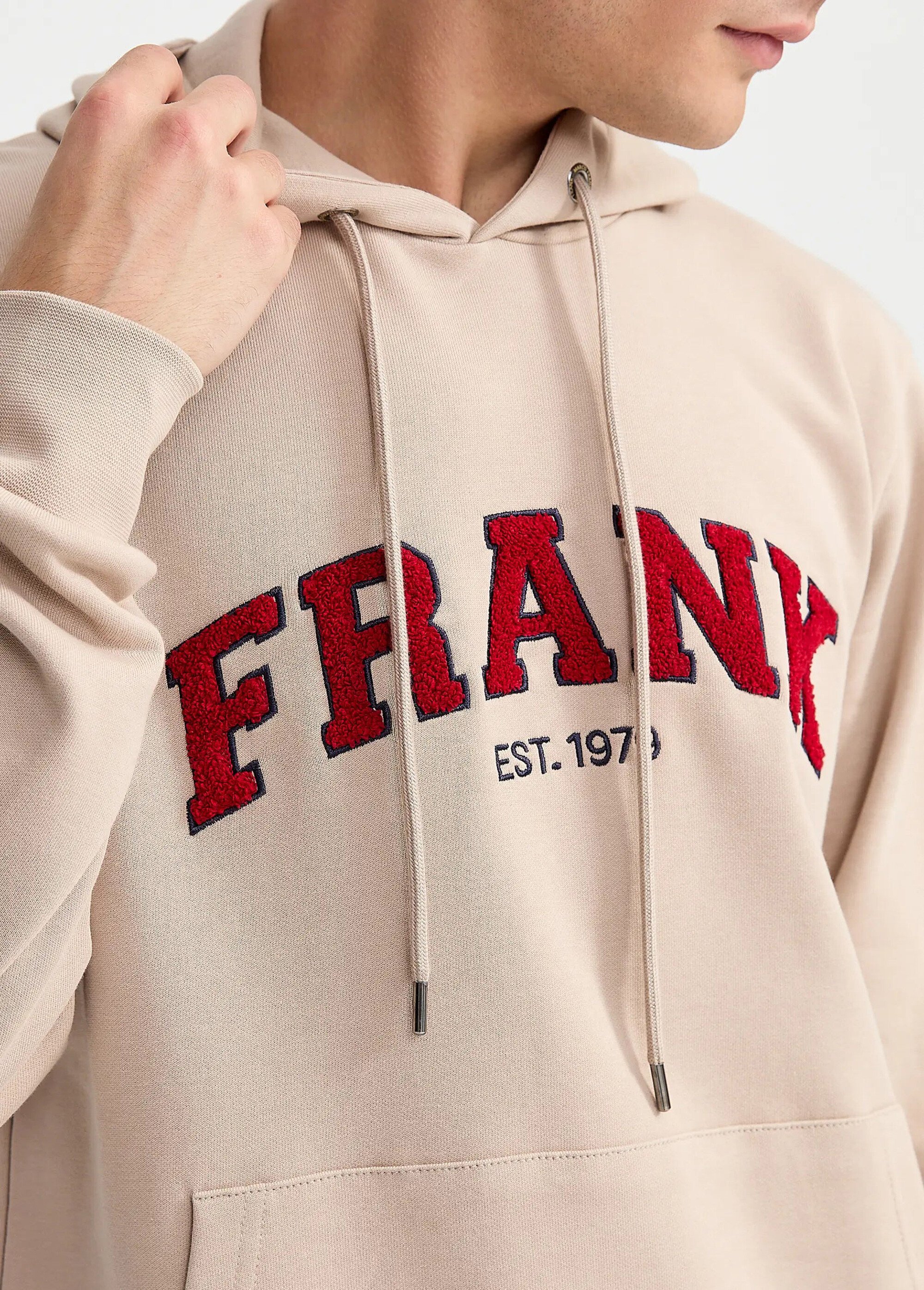 Sweat shirt à capuche, logo bouclette