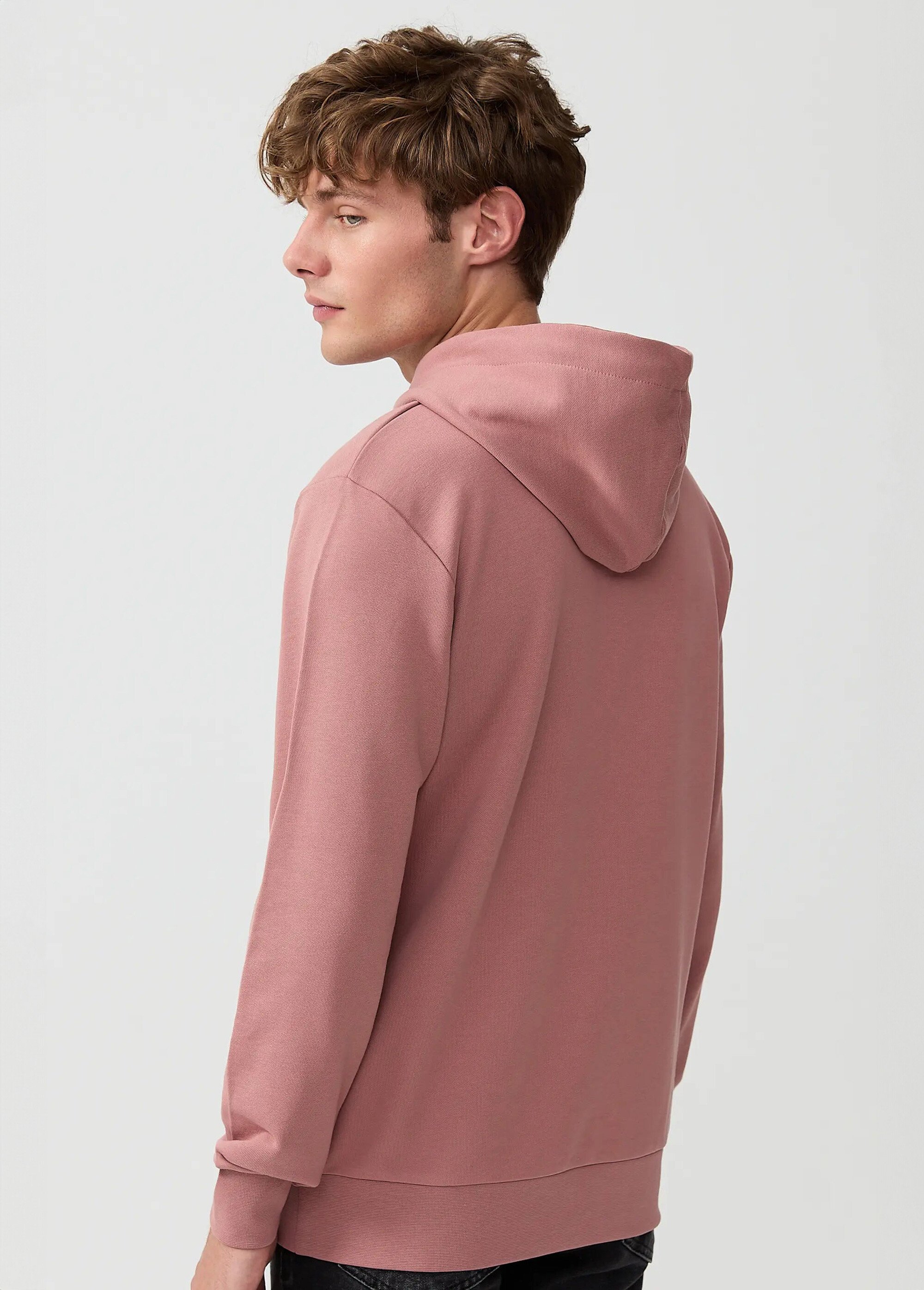 Sweat shirt à capuche, logo bouclette Rose MFKRODOLPH DO1