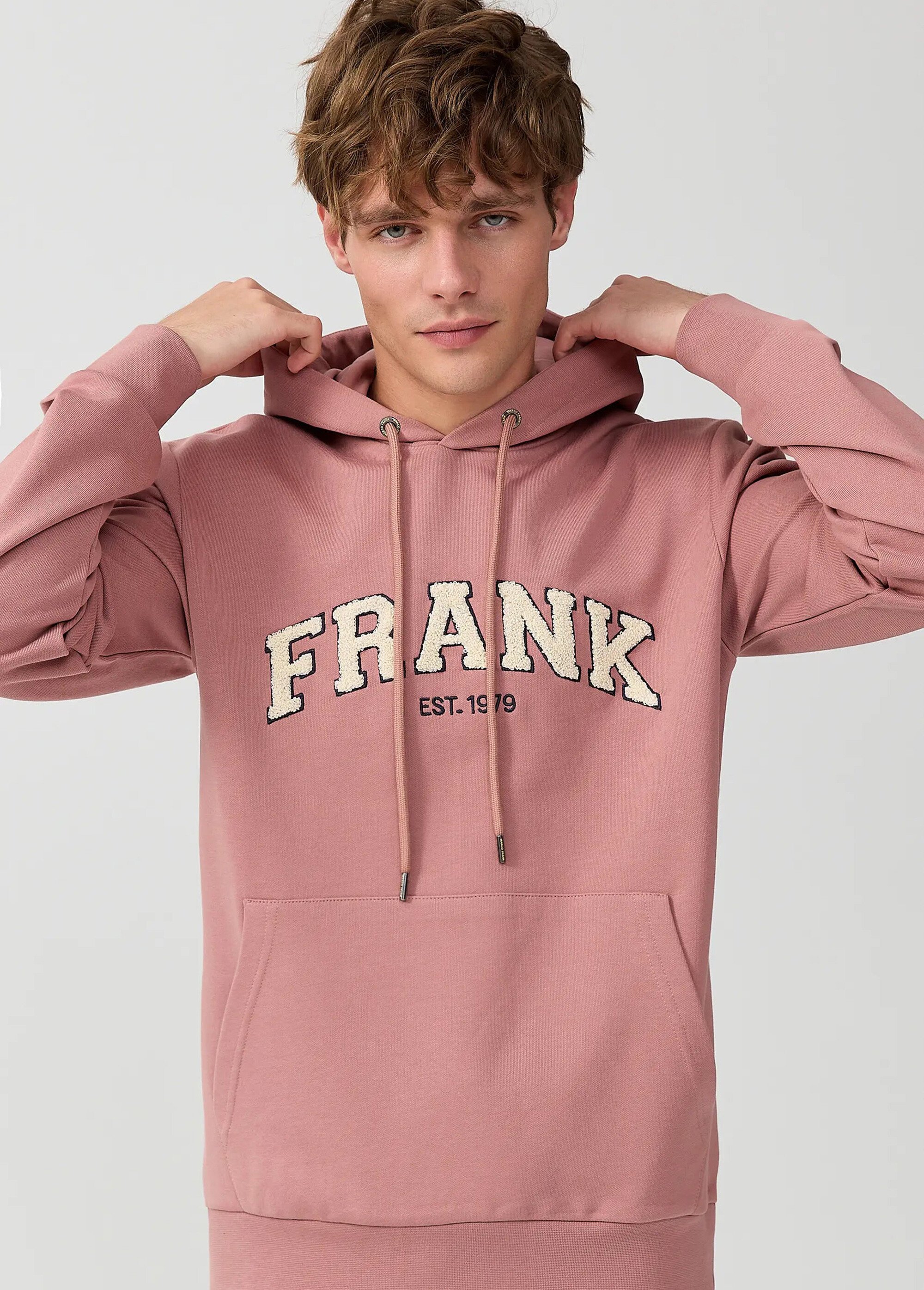 Sweat shirt à capuche, logo bouclette