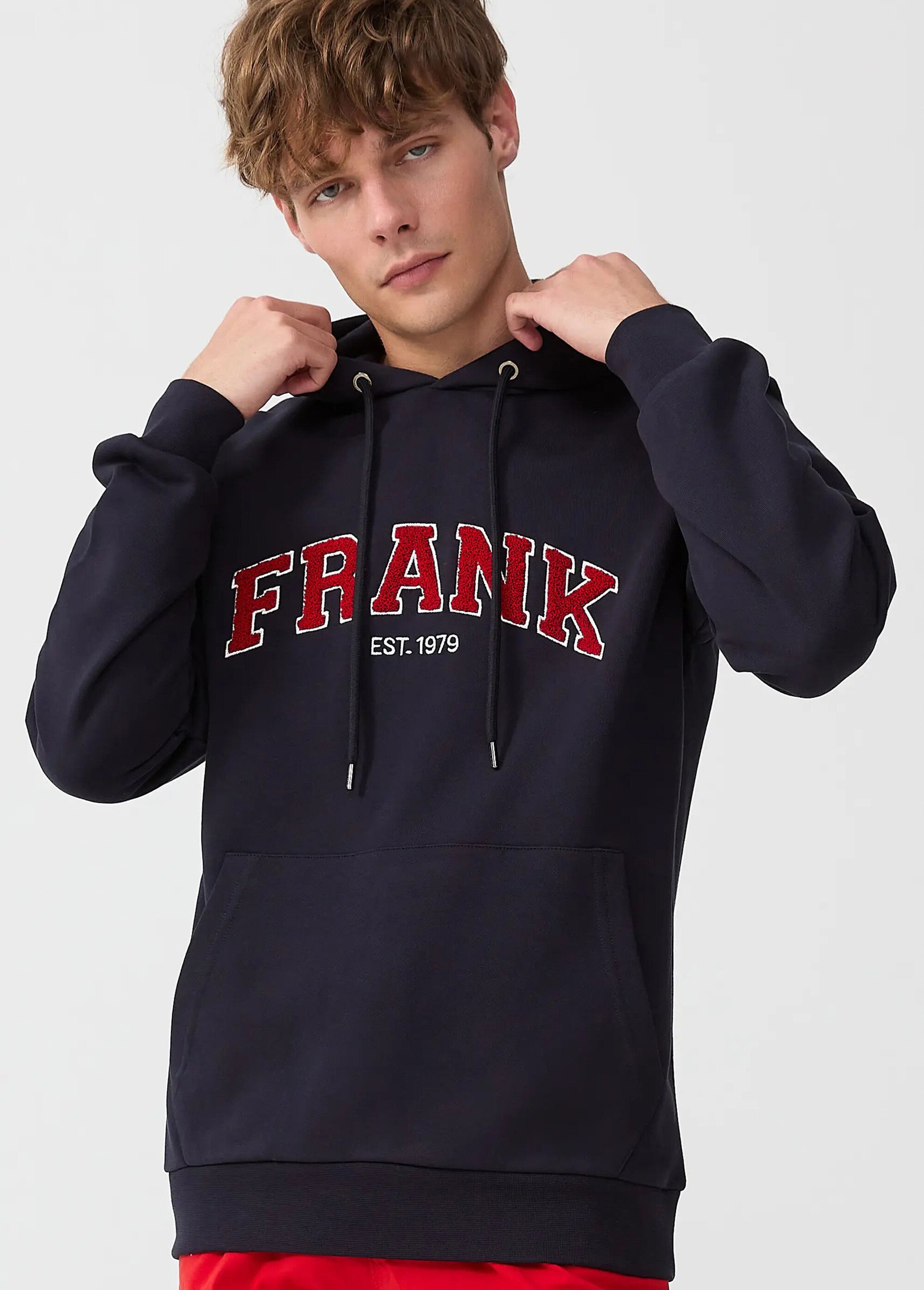 Sweat shirt à capuche, logo bouclette