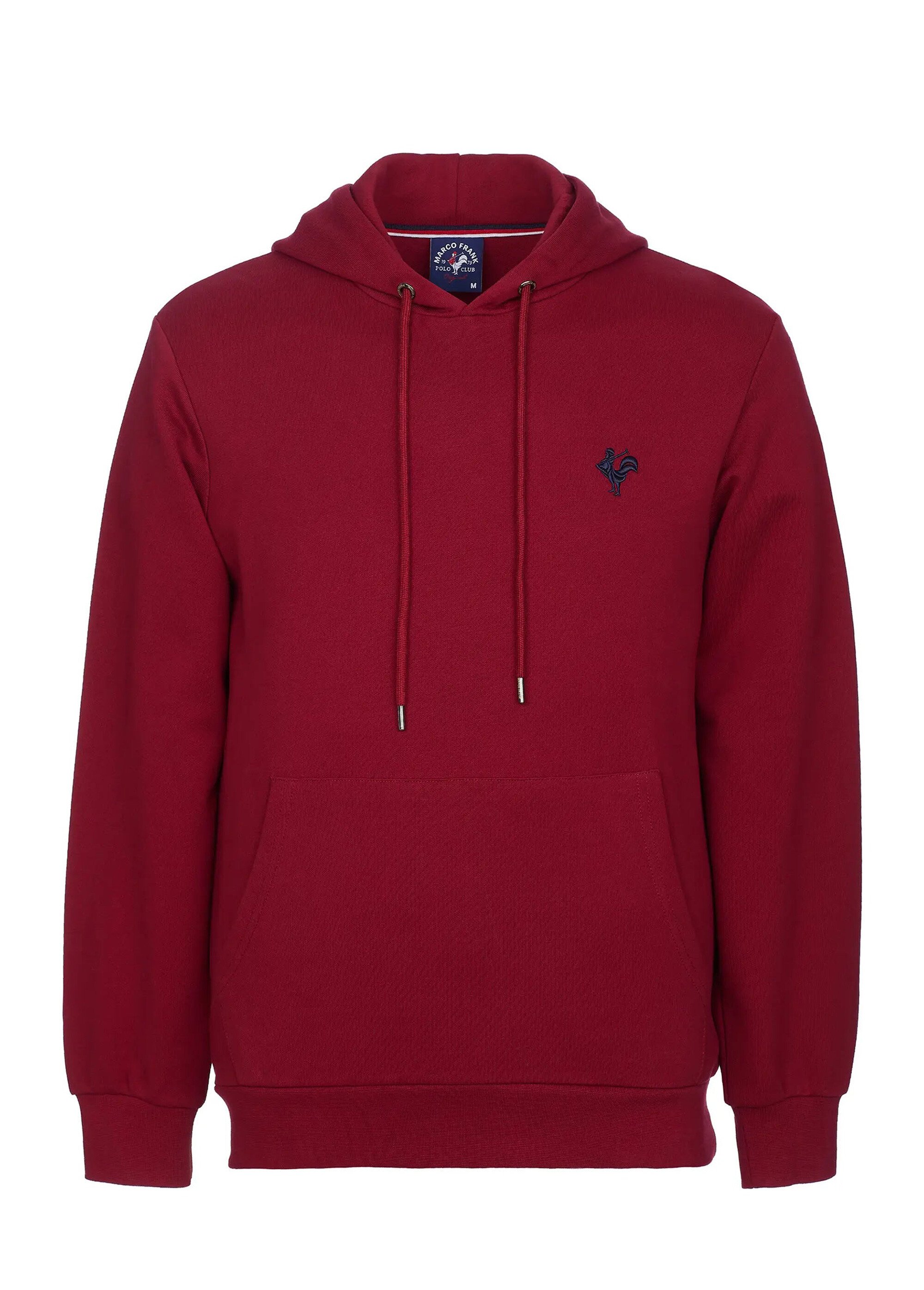 Sweat shirt à capuche poche kangourou Rouge MFKVISAGE AP1