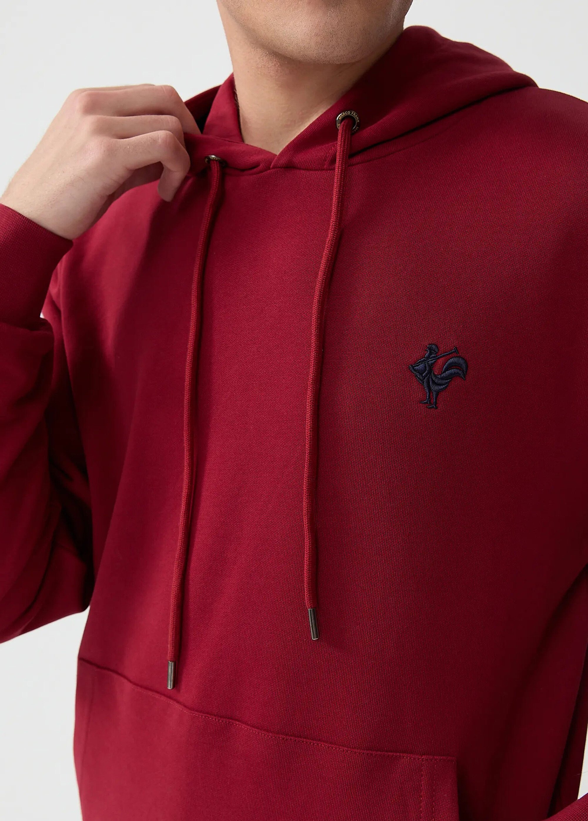 Sweat shirt à capuche poche kangourou Rouge MFKVISAGE DE1