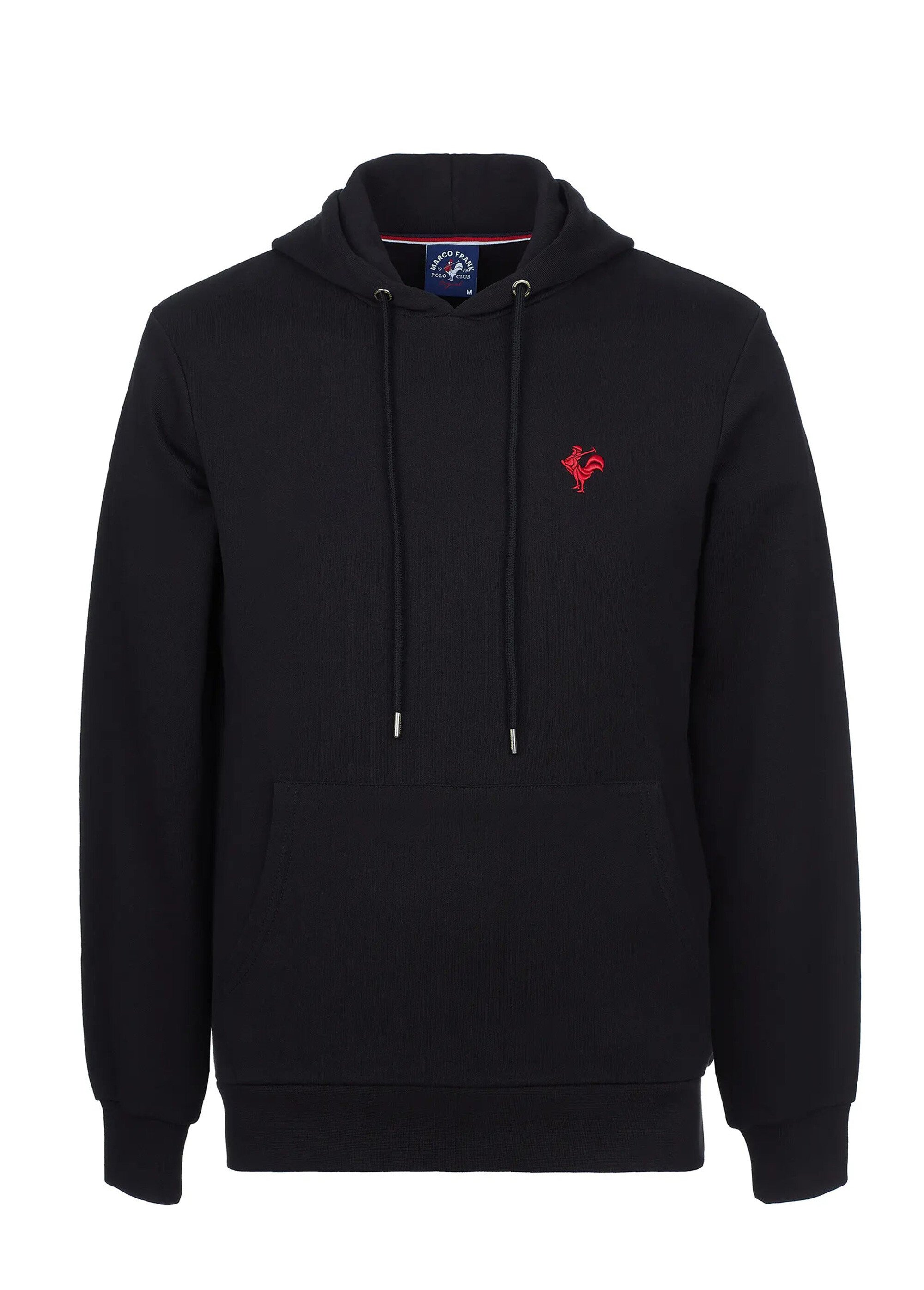 Sweat shirt à capuche poche kangourou Noir MFKVISAGE AP1