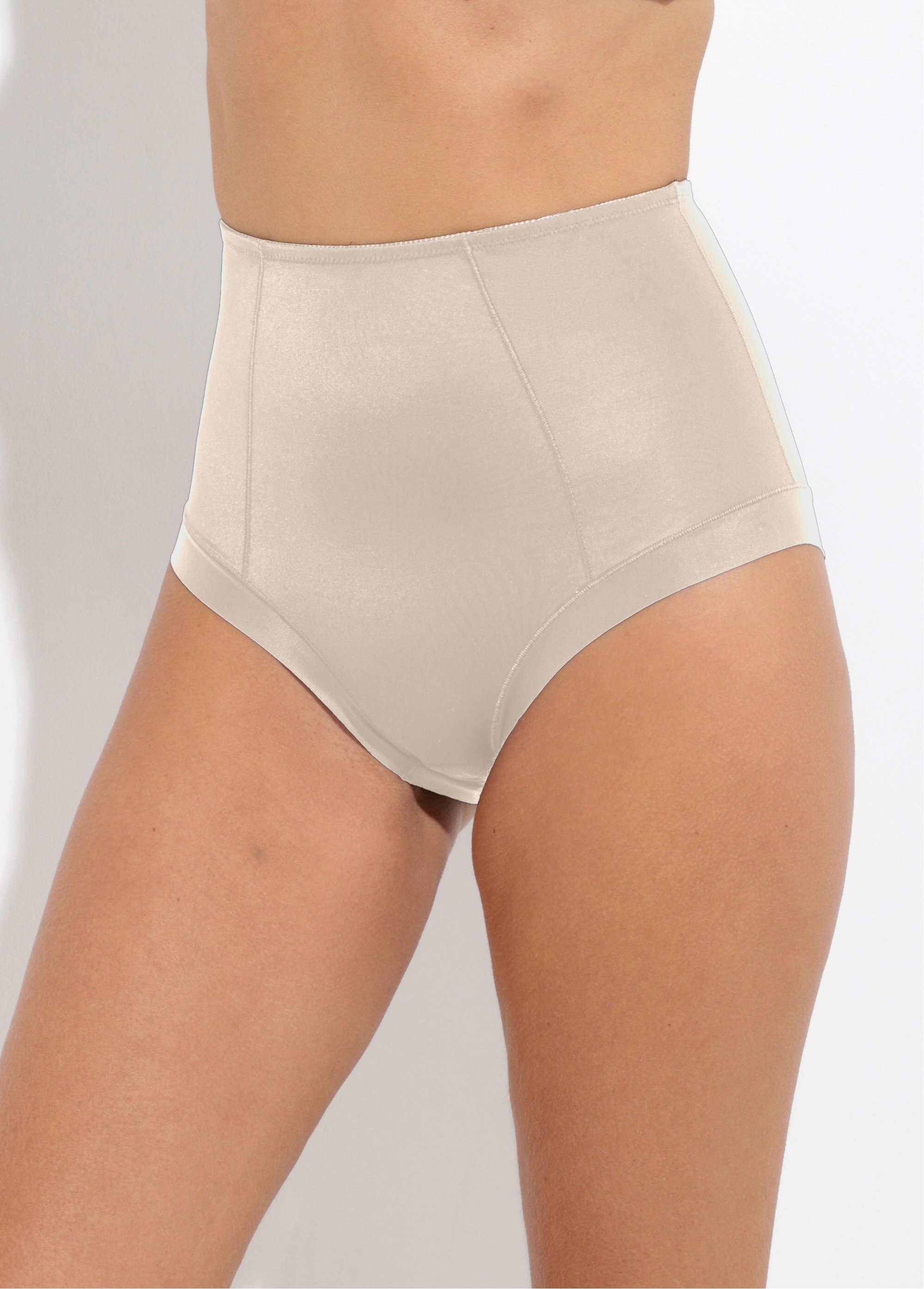 Culotte maxi sculptante taille haute Femme Beige DYNAMO FA1