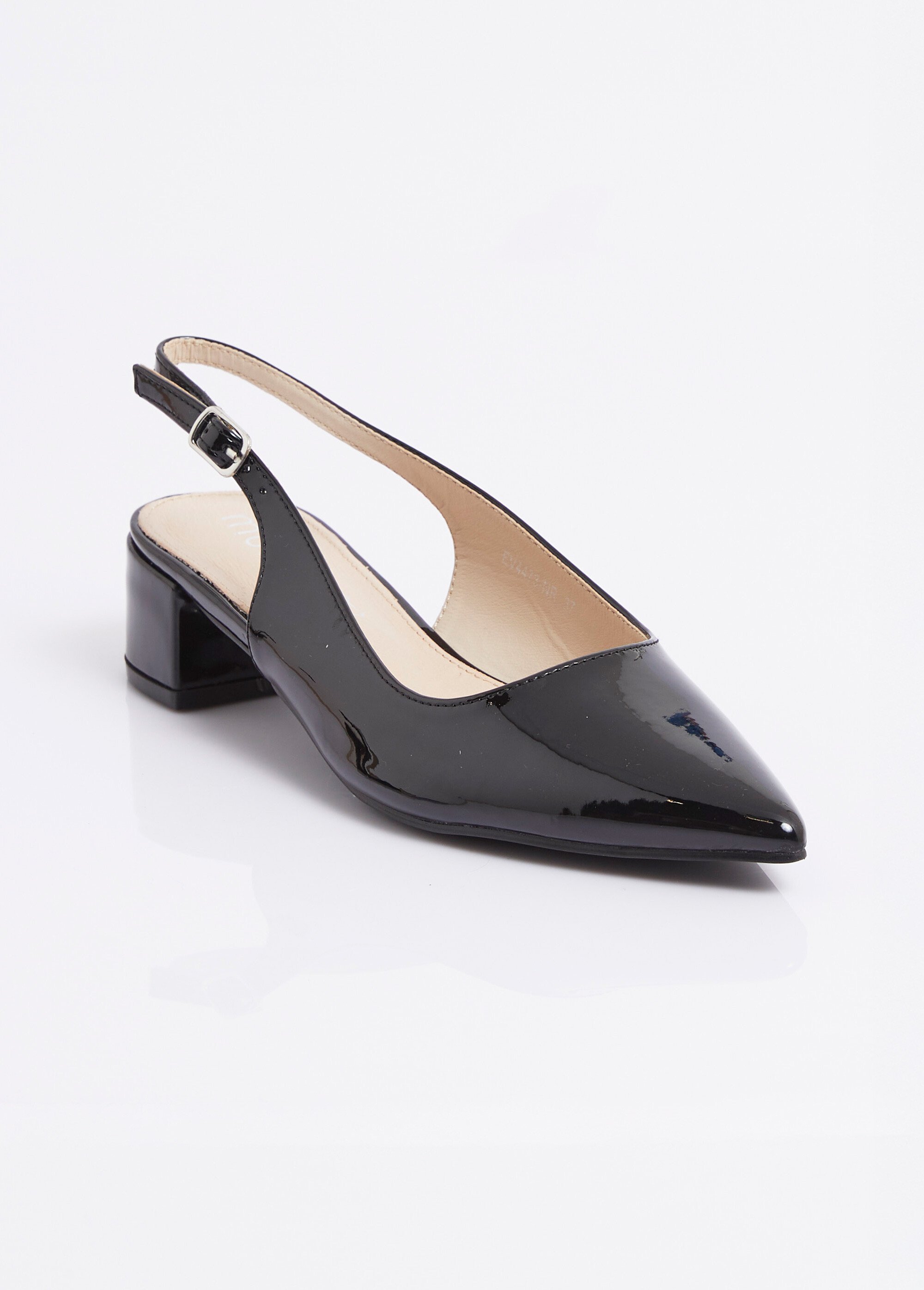 Escarpins slingback vernis pointus