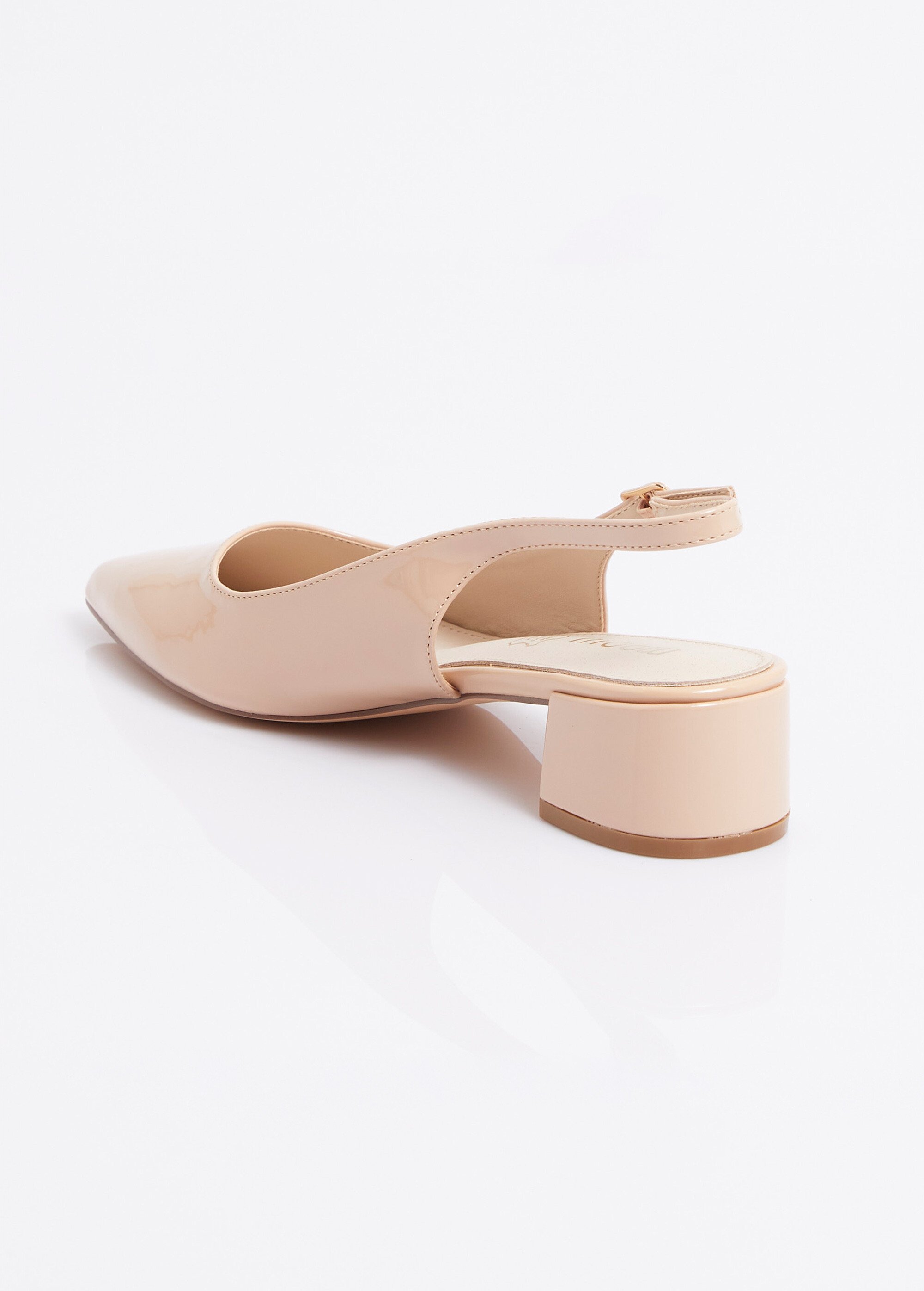 Escarpins slingback vernis pointus