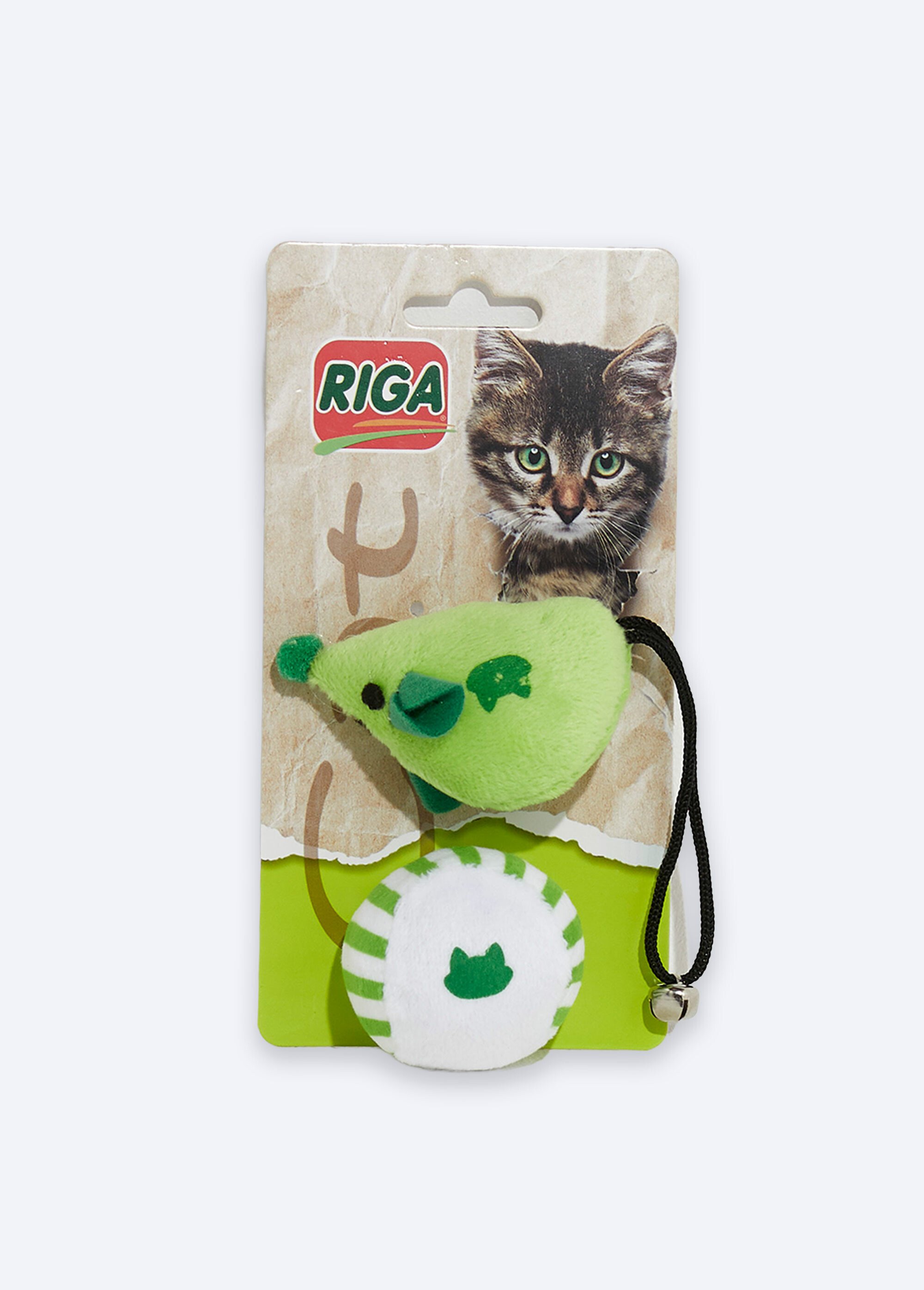 Jouets pour chat, souris grelot + balle VERT RIG-00004798EL FA1