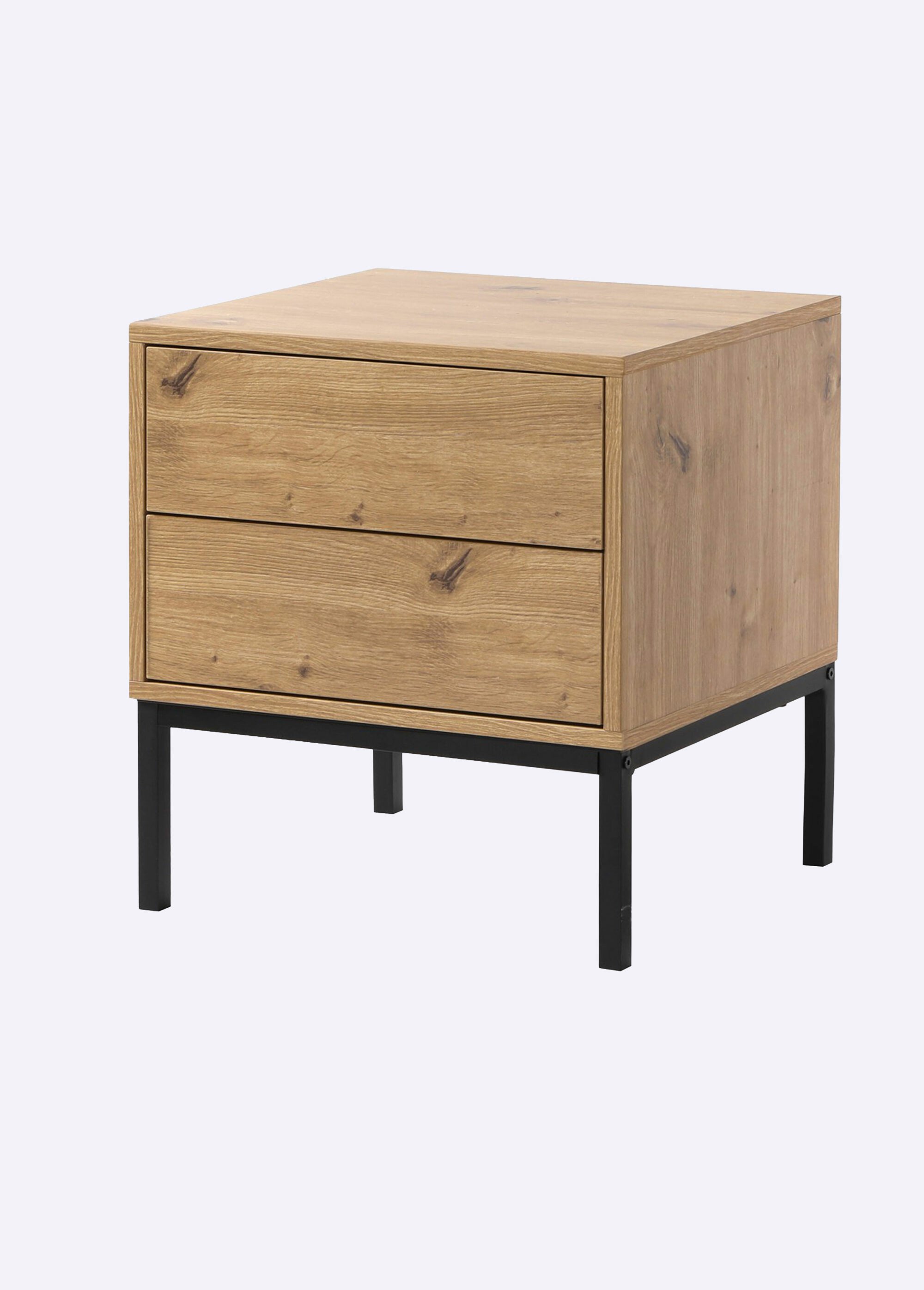 LENNY Table de chevet tiroirs push/pull