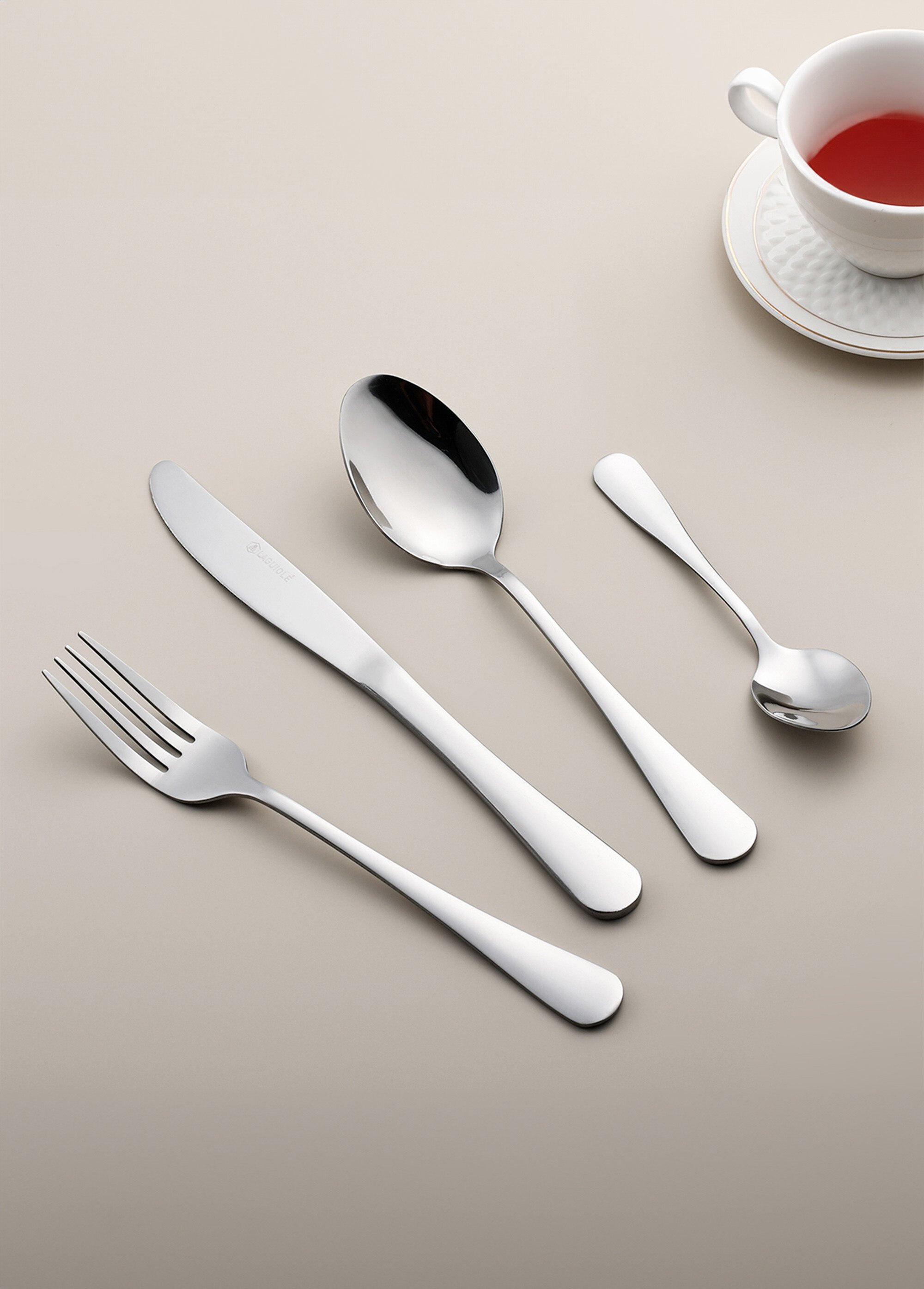 Ménagère 24 pièces inox brillant clair Eclat
